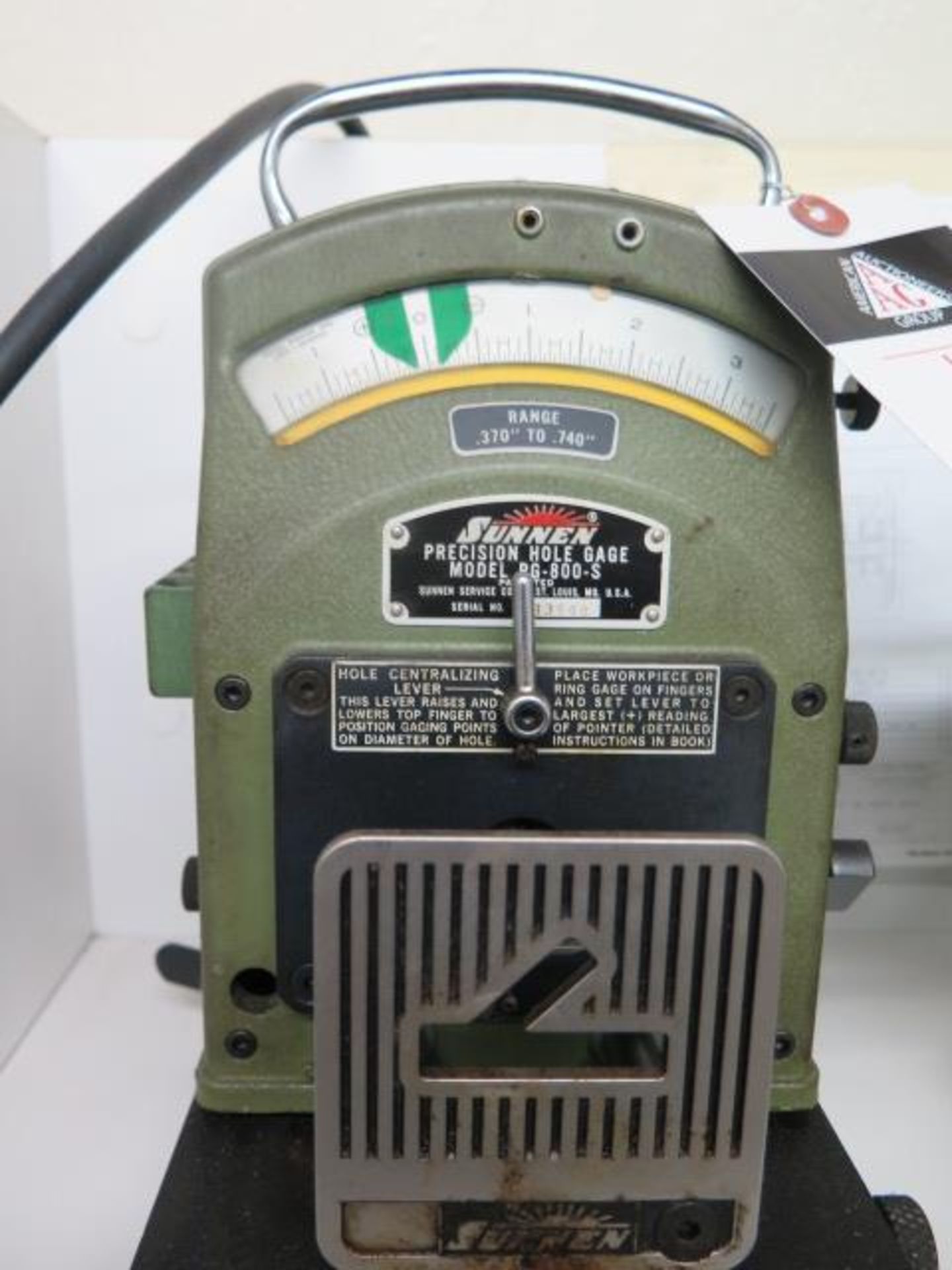 Sunnen PG-800-S Precision Bore Gage w/ Base Mount (SOLD AS-IS - NO WARRANTY) - Image 2 of 7