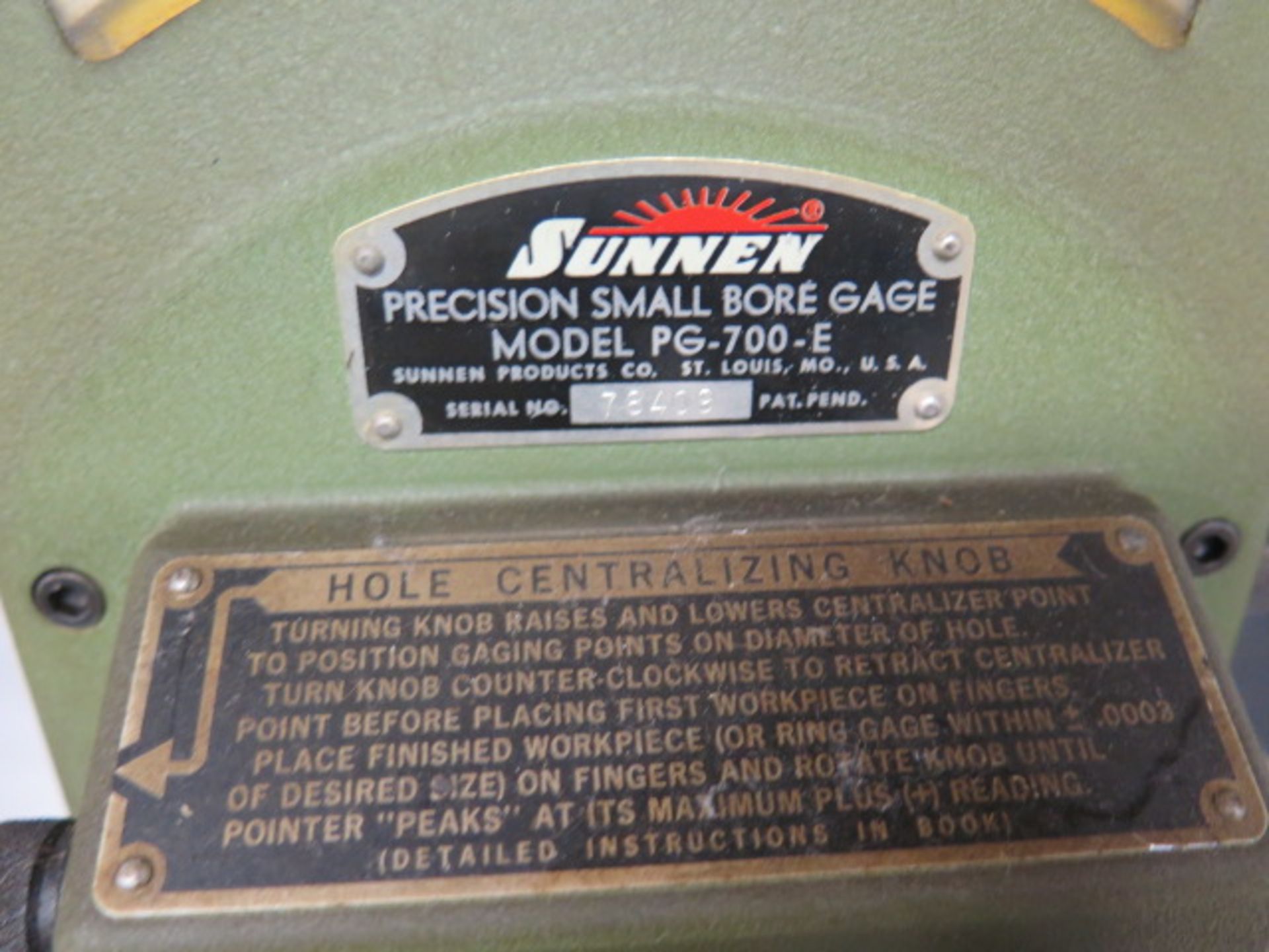 Sunnen PG-700-E Precision Hone Gage (SOLD AS-IS - NO WARRANTY) - Image 6 of 6