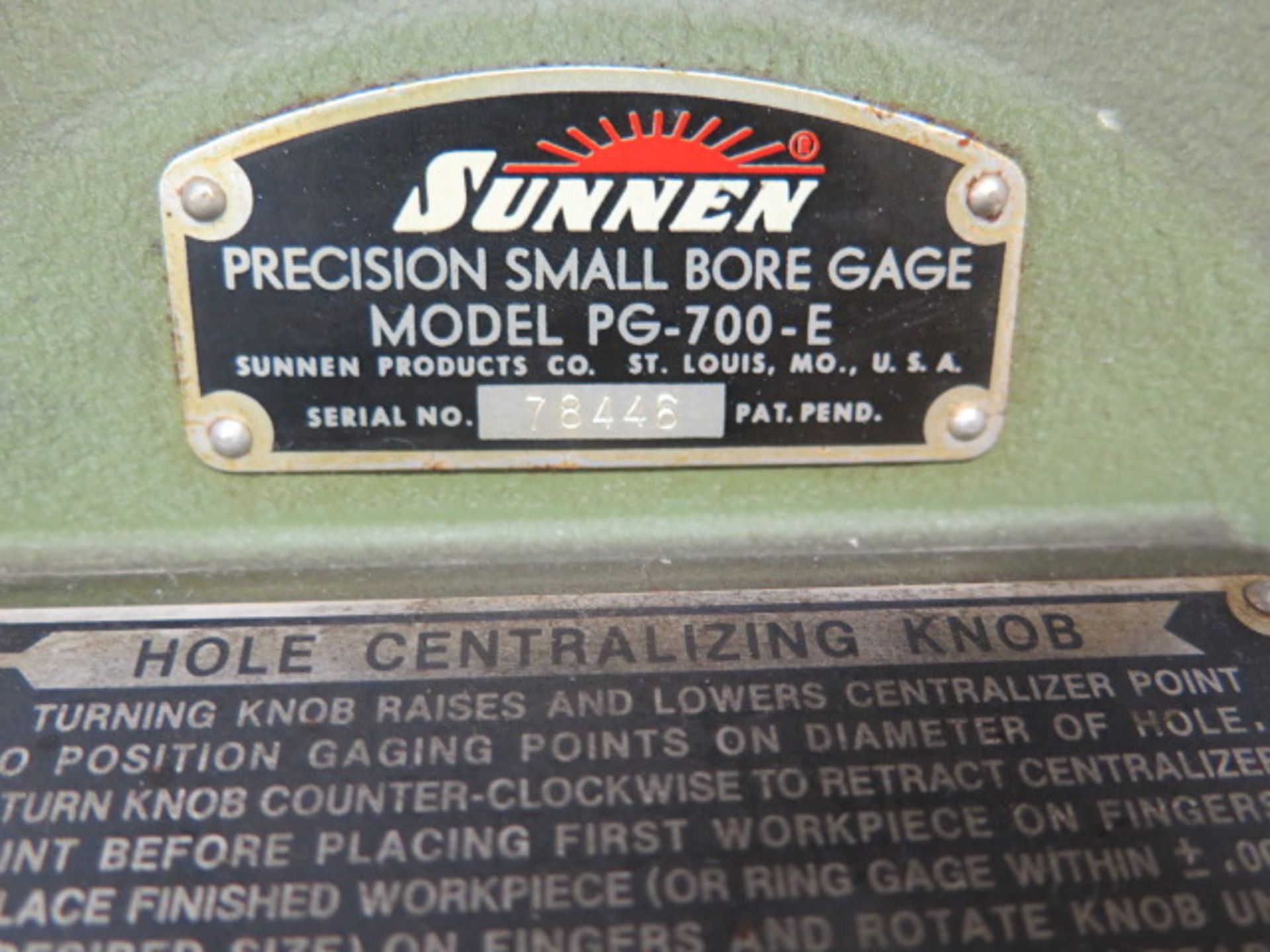 Sunnen PG-700-E Precision Hone Gage (SOLD AS-IS - NO WARRANTY) - Image 5 of 5