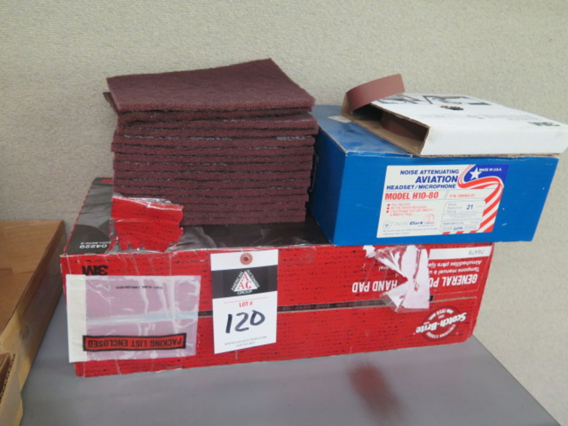 Scotch-Brite Pads and Sand Paper (SOLD AS-IS - NO WARRANTY)