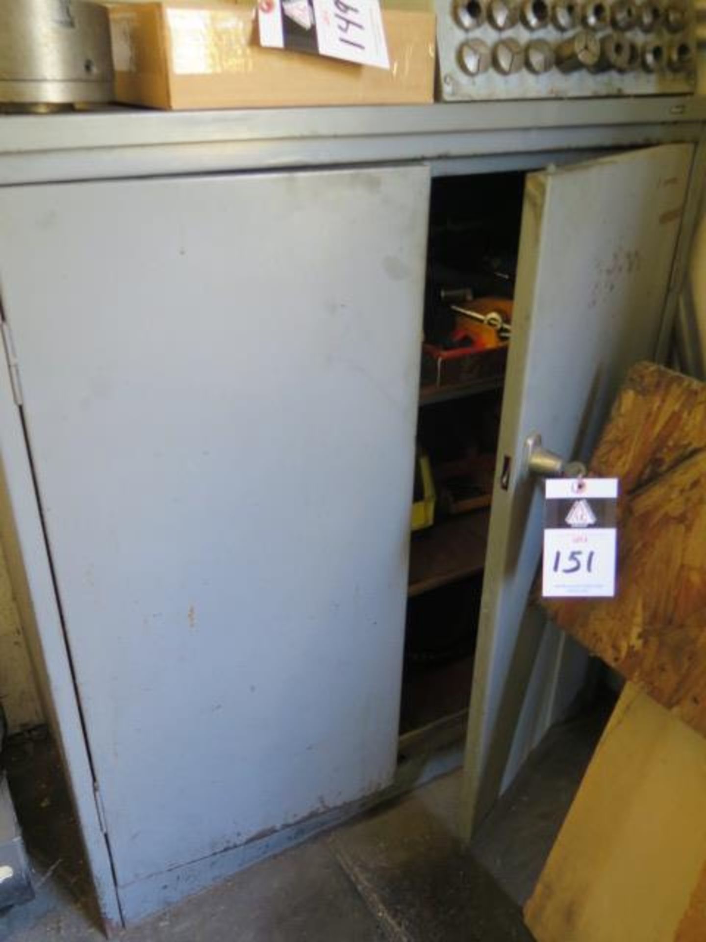 Storage Cabinet w/ Misc (SOLD AS-IS - NO WARRANTY)