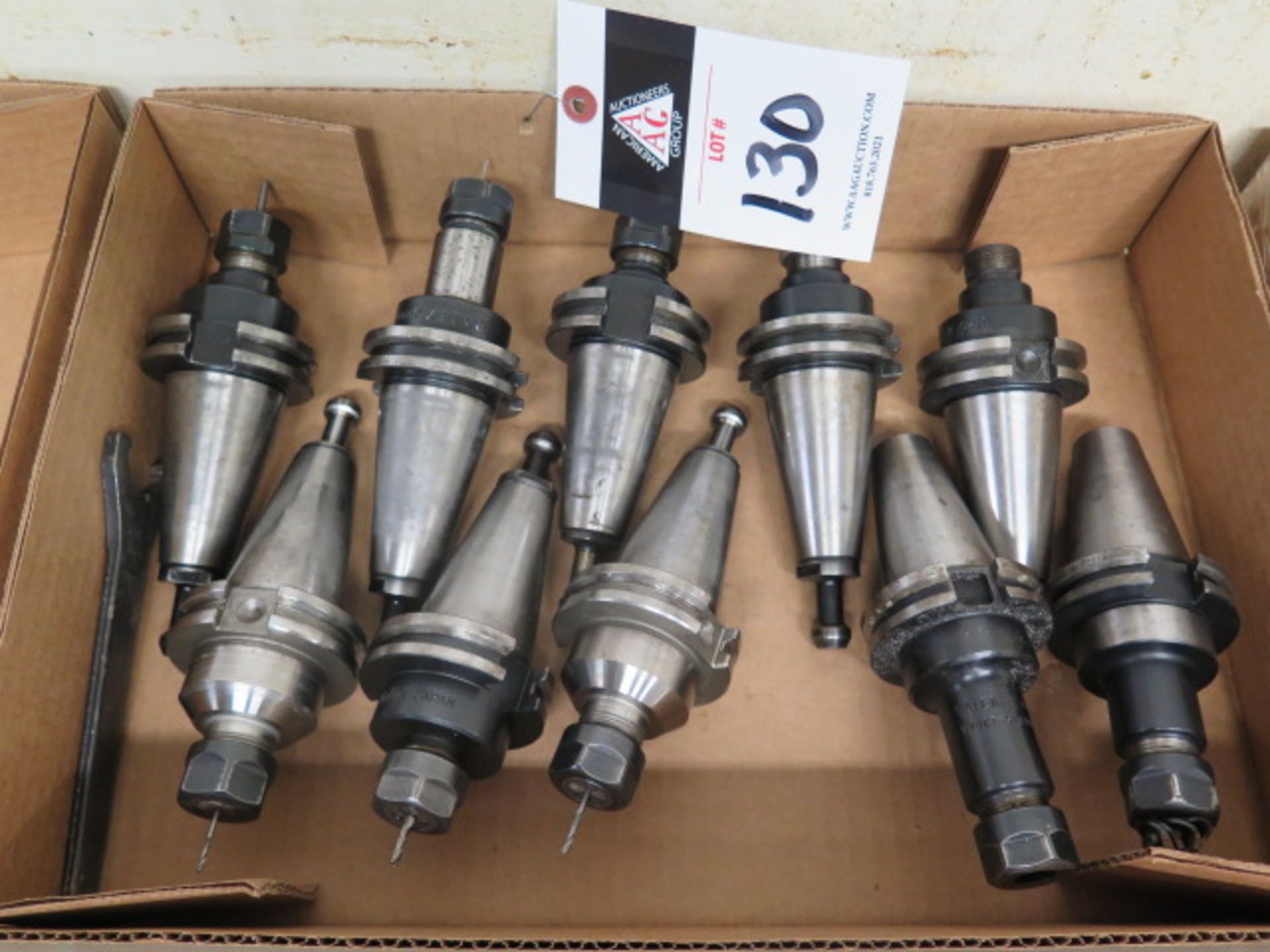 CAT-40 Taper ER16 Collet Chucks (10) (SOLD AS-IS - NO WARRANTY)