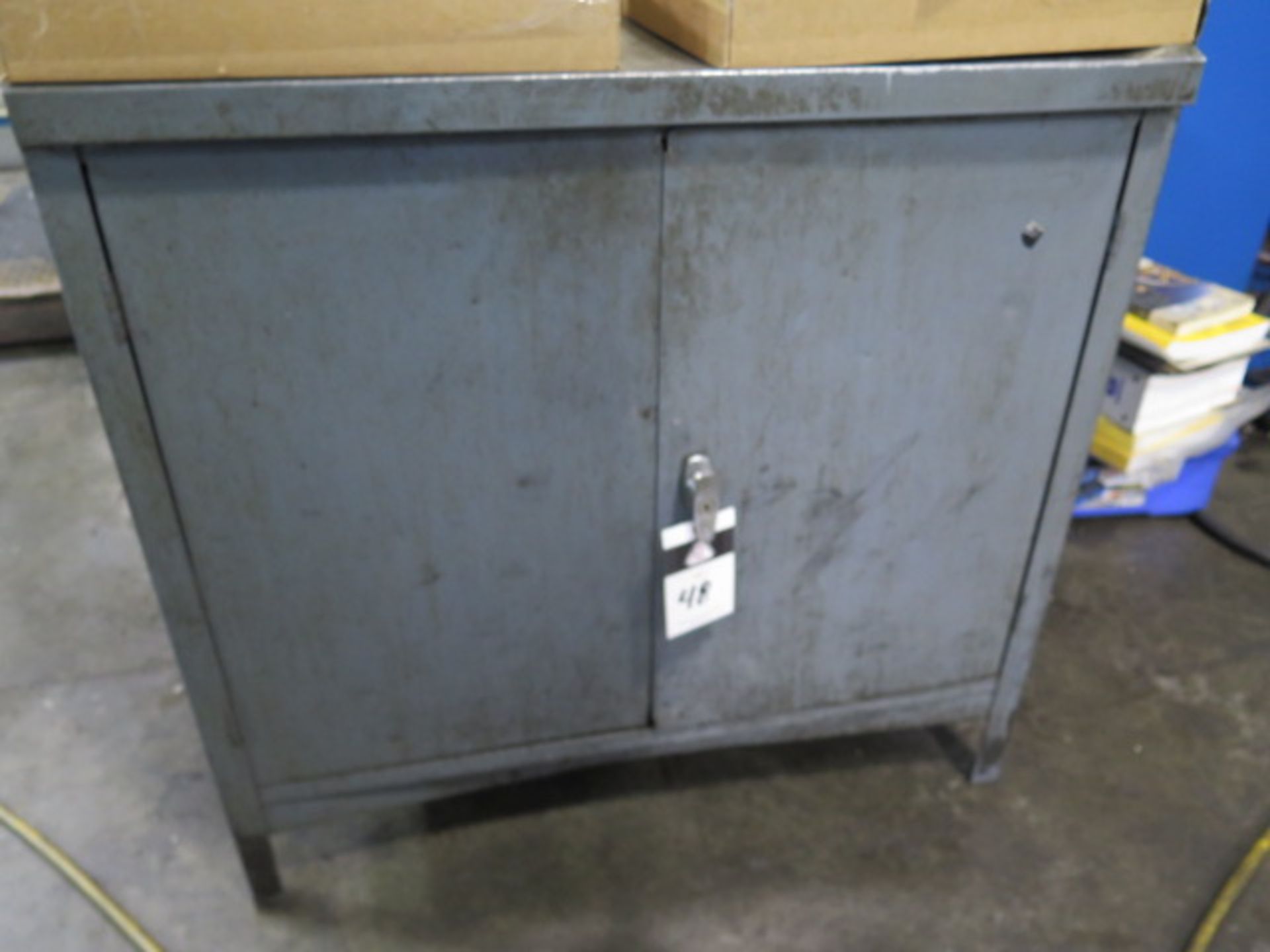 Storage Cabinet w/ Misc (SOLD AS-IS - NO WARRANTY)