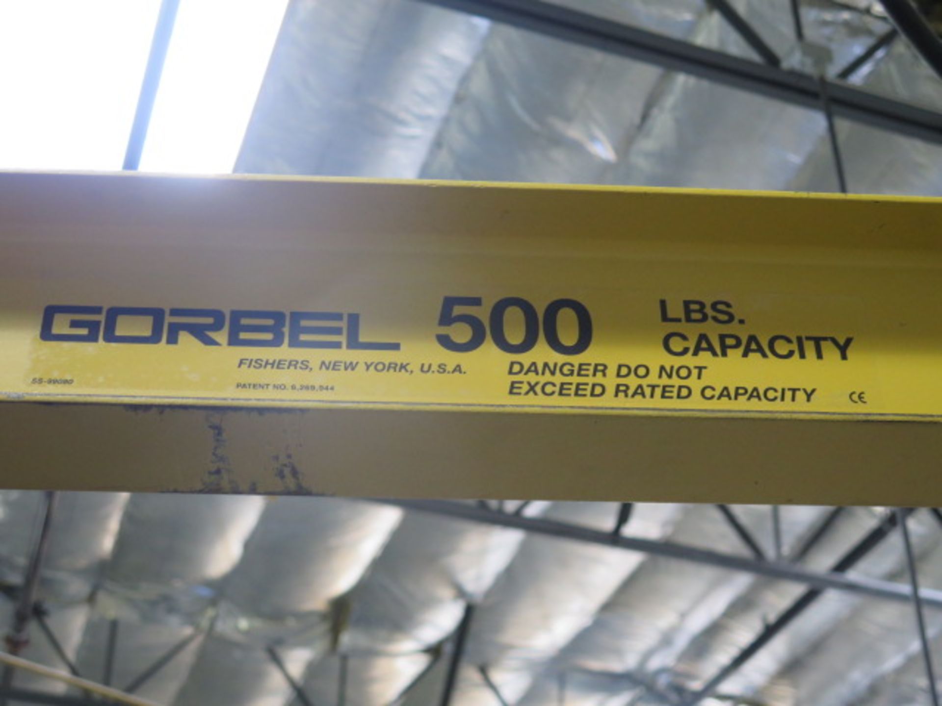 Gorbel 500 Lb Cap. Floor Mounted Jib w/ 500 Lb Cap. Electric Hoist (SOLD AS-IS - NO WARRANTY) - Bild 10 aus 10