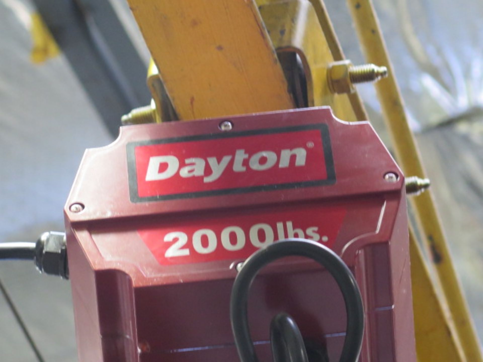 ¼ Ton Floor Mounted Jib Crane w/ Dayton 1-Ton Electric Hoist (SOLD AS-IS - NO WARRANTY) - Bild 7 aus 9
