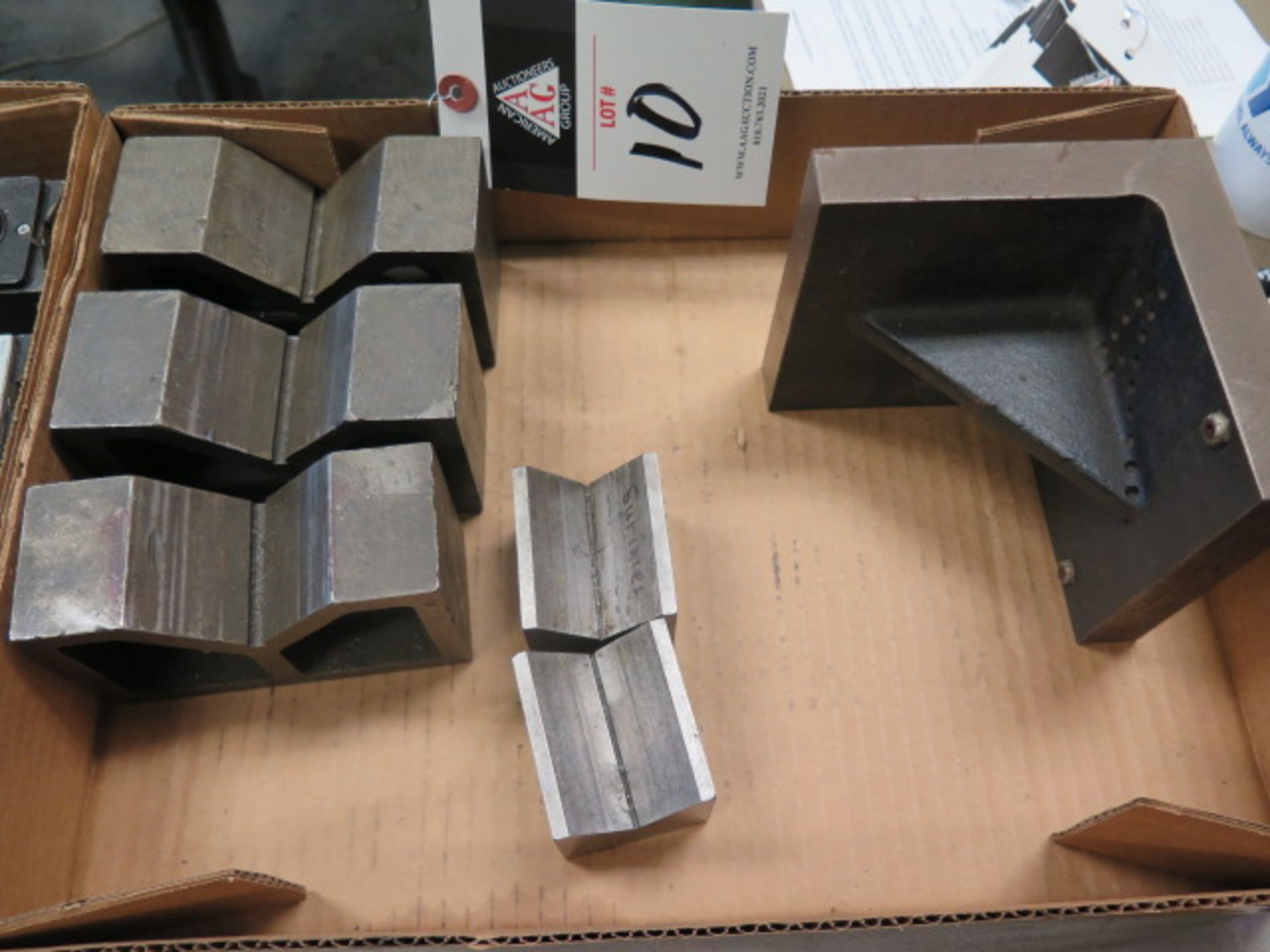 V-Blocks and Angle Plate (SOLD AS-IS - NO WARRANTY)