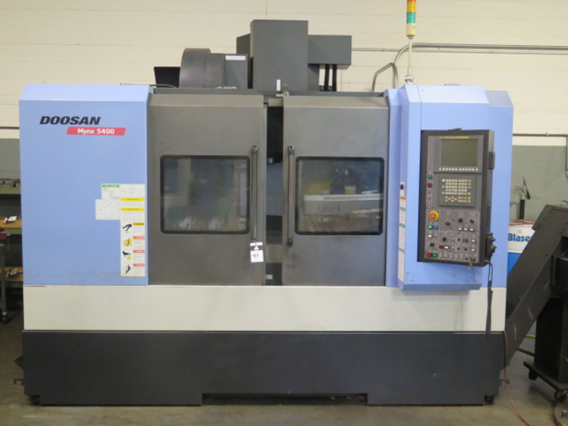 2012 Doosan Mynx 5400/40 CNC VMC s/n MV0046-000658 w/ Doosan-Fanuc I Series, 4 Axis Ready SOLD AS IS