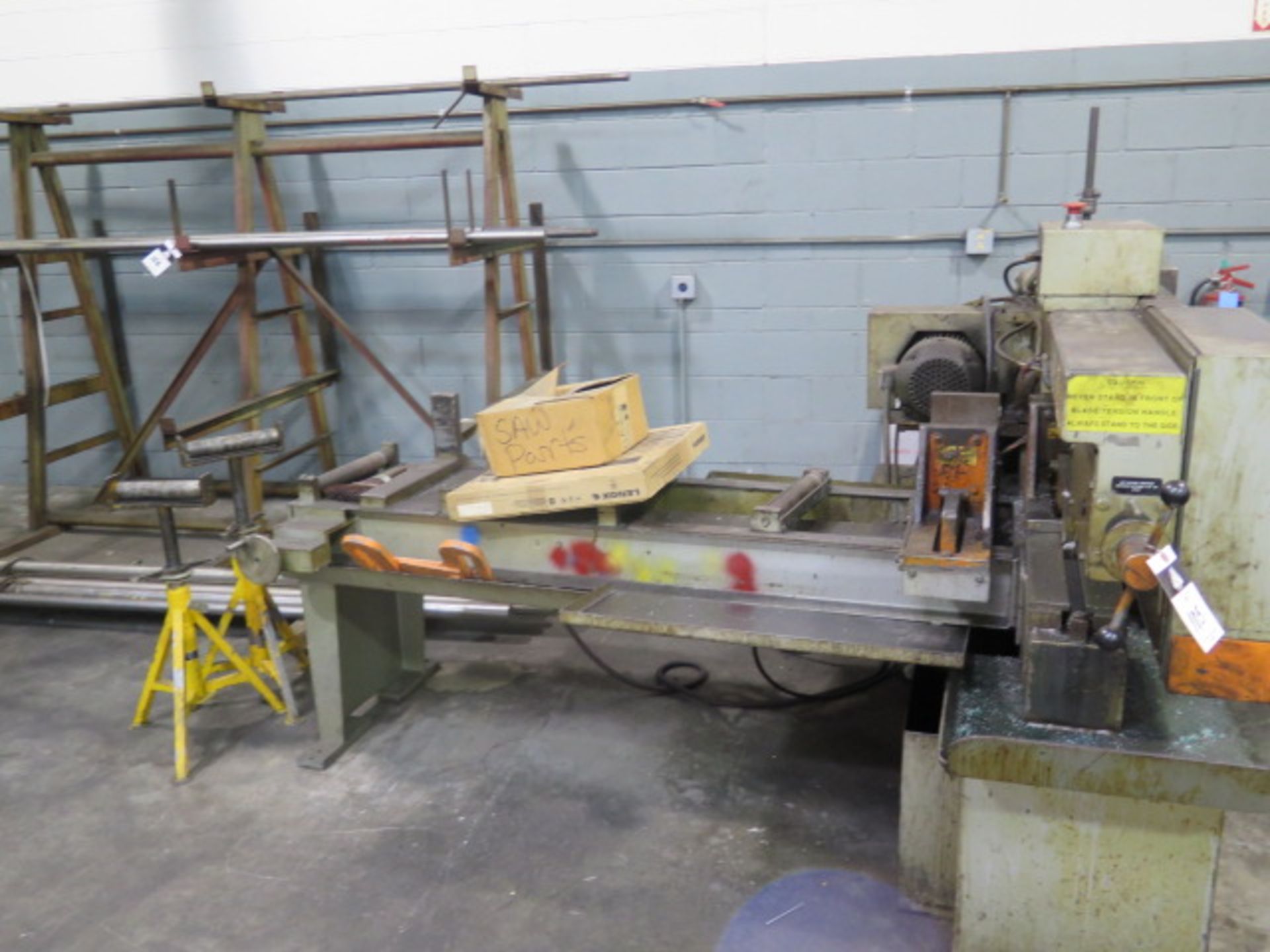 HEM Saw H90A-B/F 12” Automatic Hydraulic Horizontal Band Saw s/n 453895 w/ HEM Controls, SOLD AS IS - Image 3 of 12