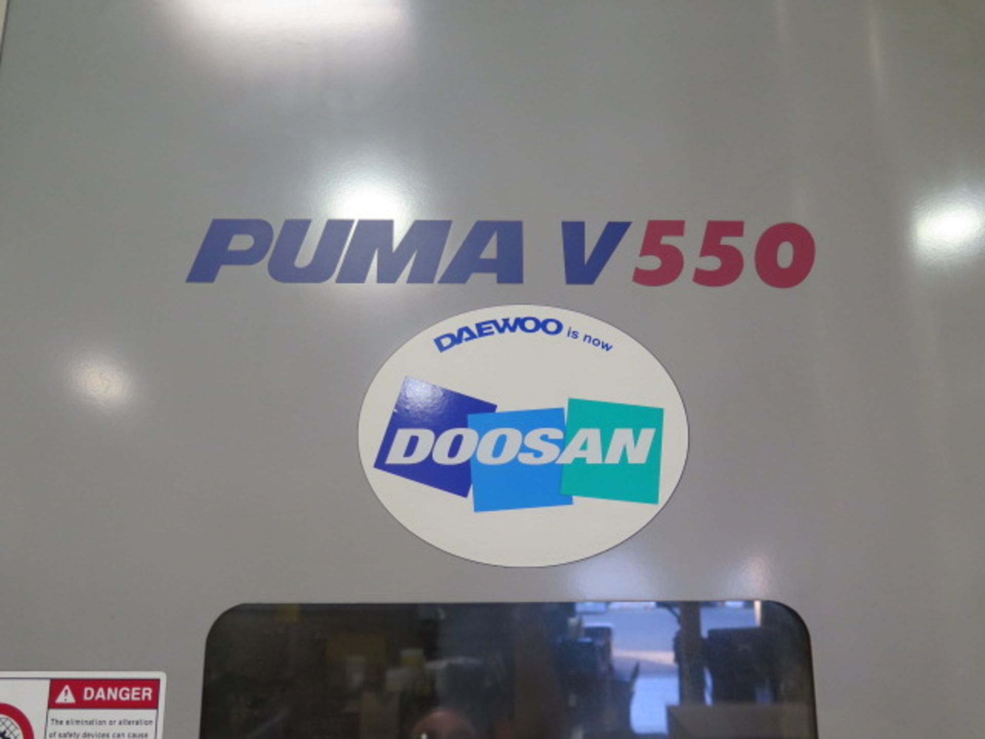 2003 Daewoo Doosan PUMA V550 CNC Vertical Turning Center s/n PV150387 w/ Fanuc 18i-TB, SOLD AS IS - Image 14 of 18