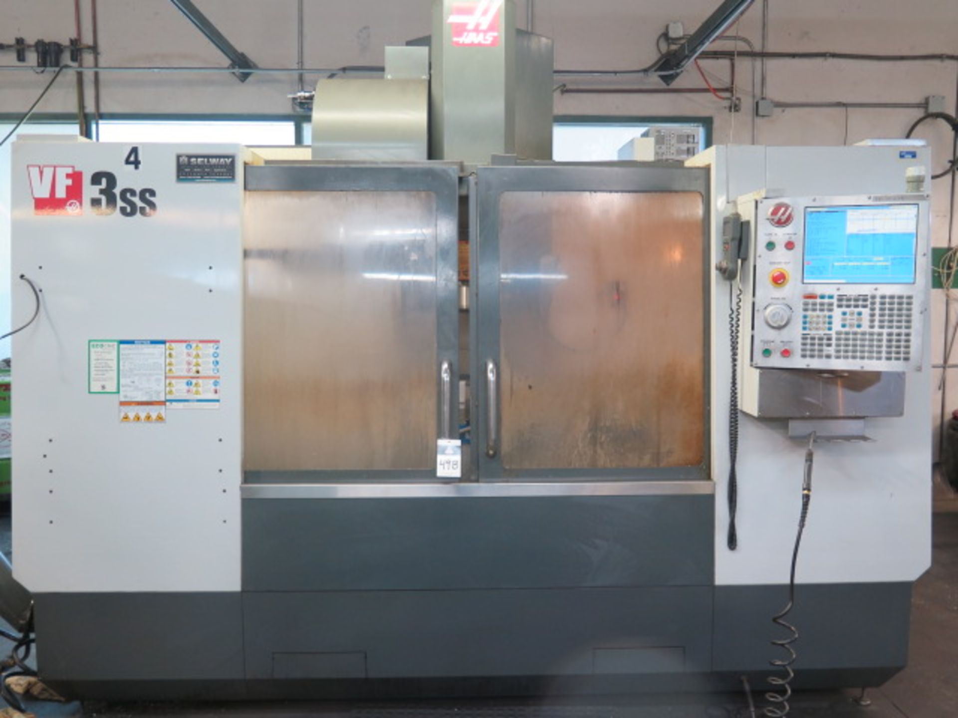 2010 Haas VF-3SS 4-Axis CNC VMC s/n 1081791 w/ Haas Controls, 24 ATC, SOLD AS IS, LIVERMORE, CA