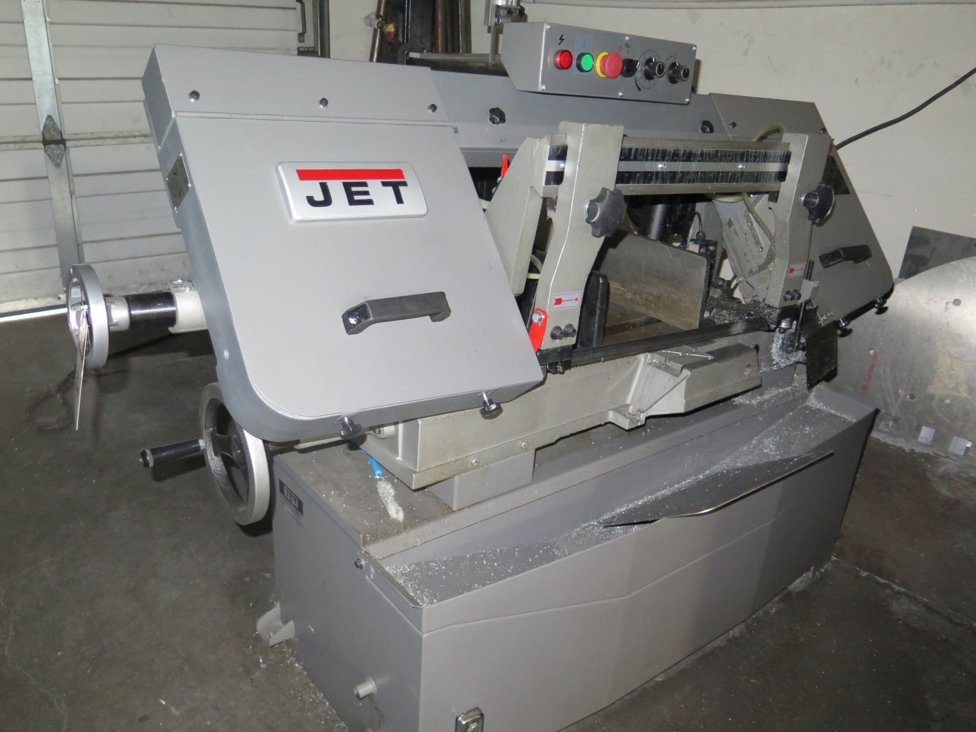 Jet HBS-1018 10” Horizontal Band Saw s/n 22072603764 w/ Manual Clamping, Coolant (SOLD AS-IS - NO - Image 3 of 8