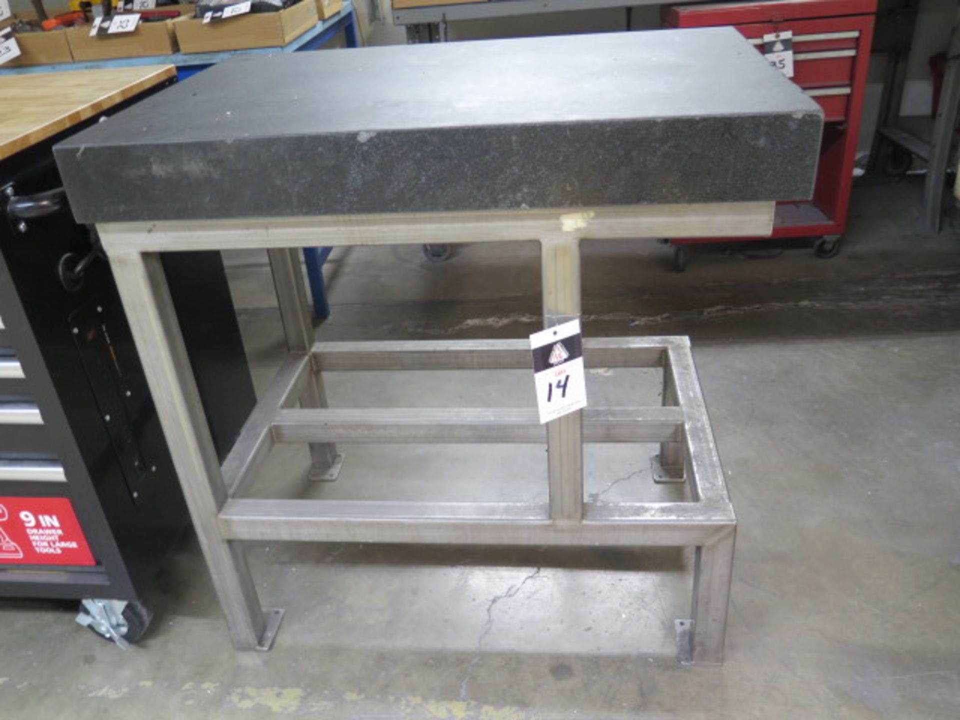 24” x 35” x 4” Granite Surface Plate w/ Stand (SOLD AS-IS - NO WARRANTY)