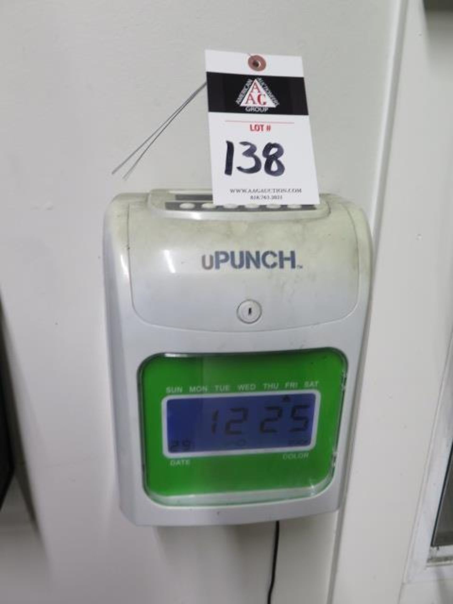 uPunch Digital Time Clock (ON WALL) (SOLD AS-IS - NO WARRANTY)