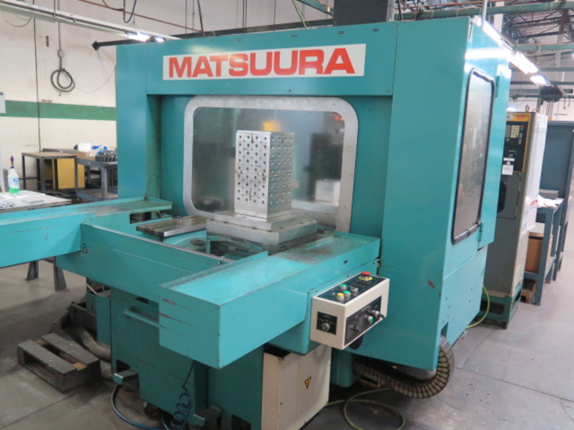 Matsuura MC-600H-45 2-Pallet 4-Axis CNC HMC s/n 85044883 w/ Fanuc 11M, SOLD AS IS, LIVERMORE, CA - Image 2 of 20