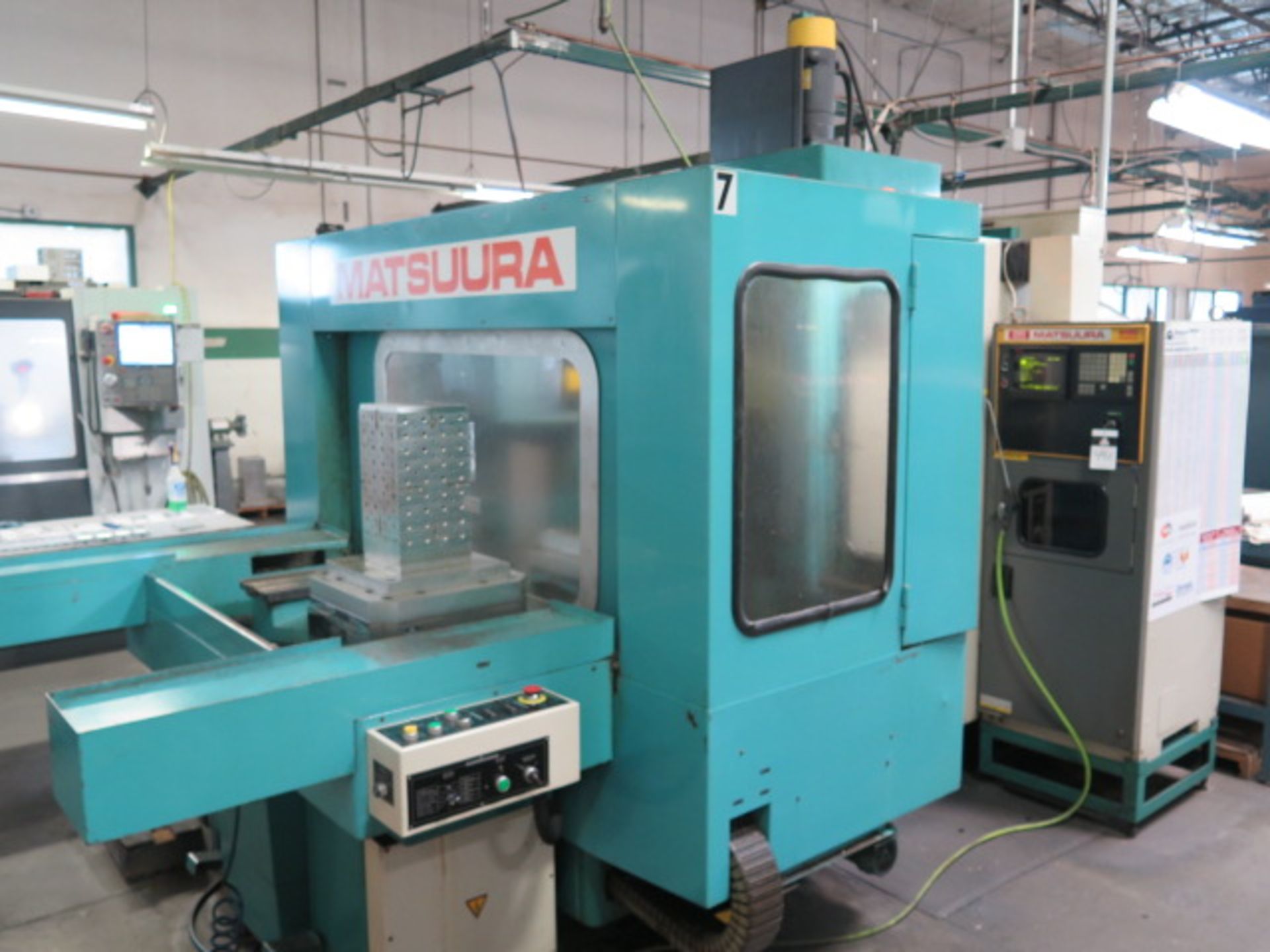 Matsuura MC-600H-45 2-Pallet 4-Axis CNC HMC s/n 85044883 w/ Fanuc 11M, SOLD AS IS, LIVERMORE, CA