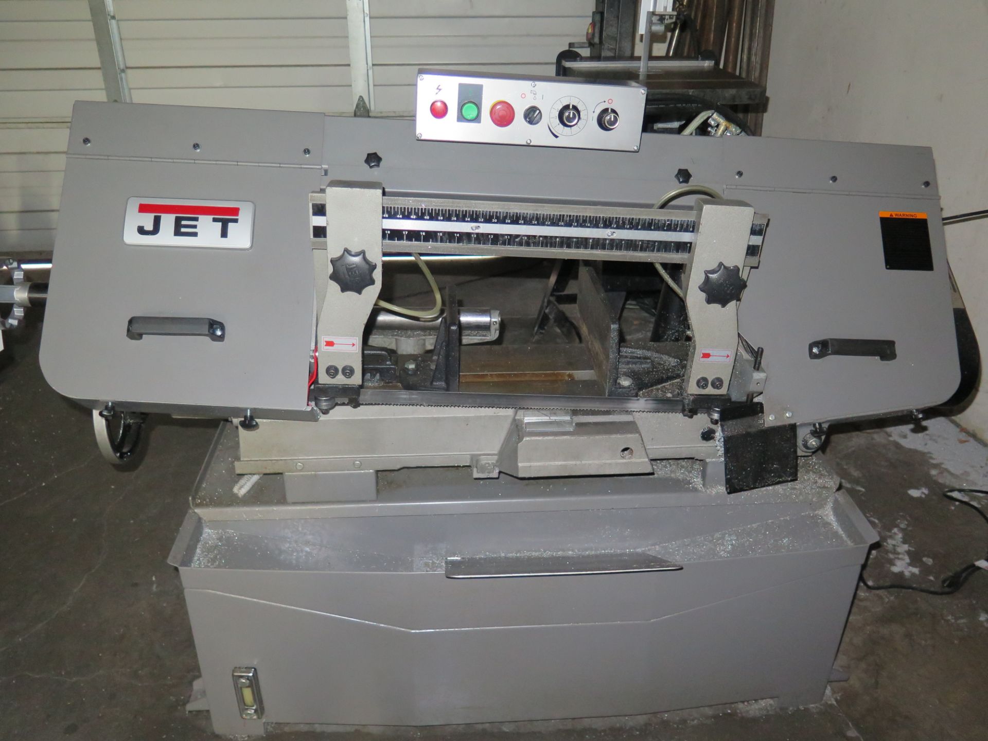 Jet HBS-1018 10” Horizontal Band Saw s/n 22072603764 w/ Manual Clamping, Coolant (SOLD AS-IS - NO - Image 2 of 8