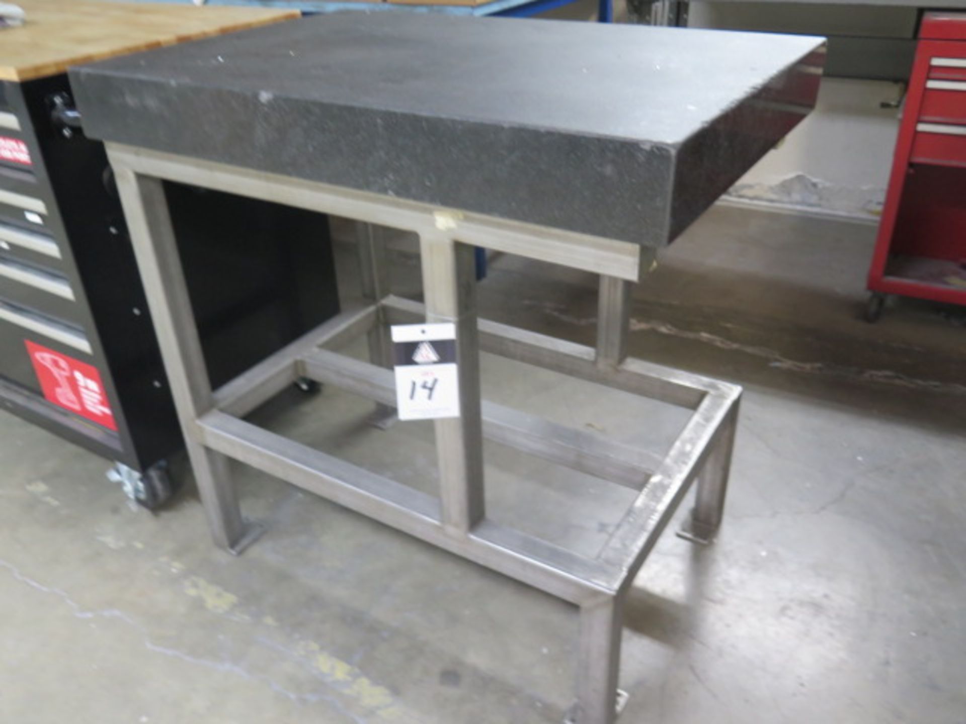 24” x 35” x 4” Granite Surface Plate w/ Stand (SOLD AS-IS - NO WARRANTY) - Image 2 of 4