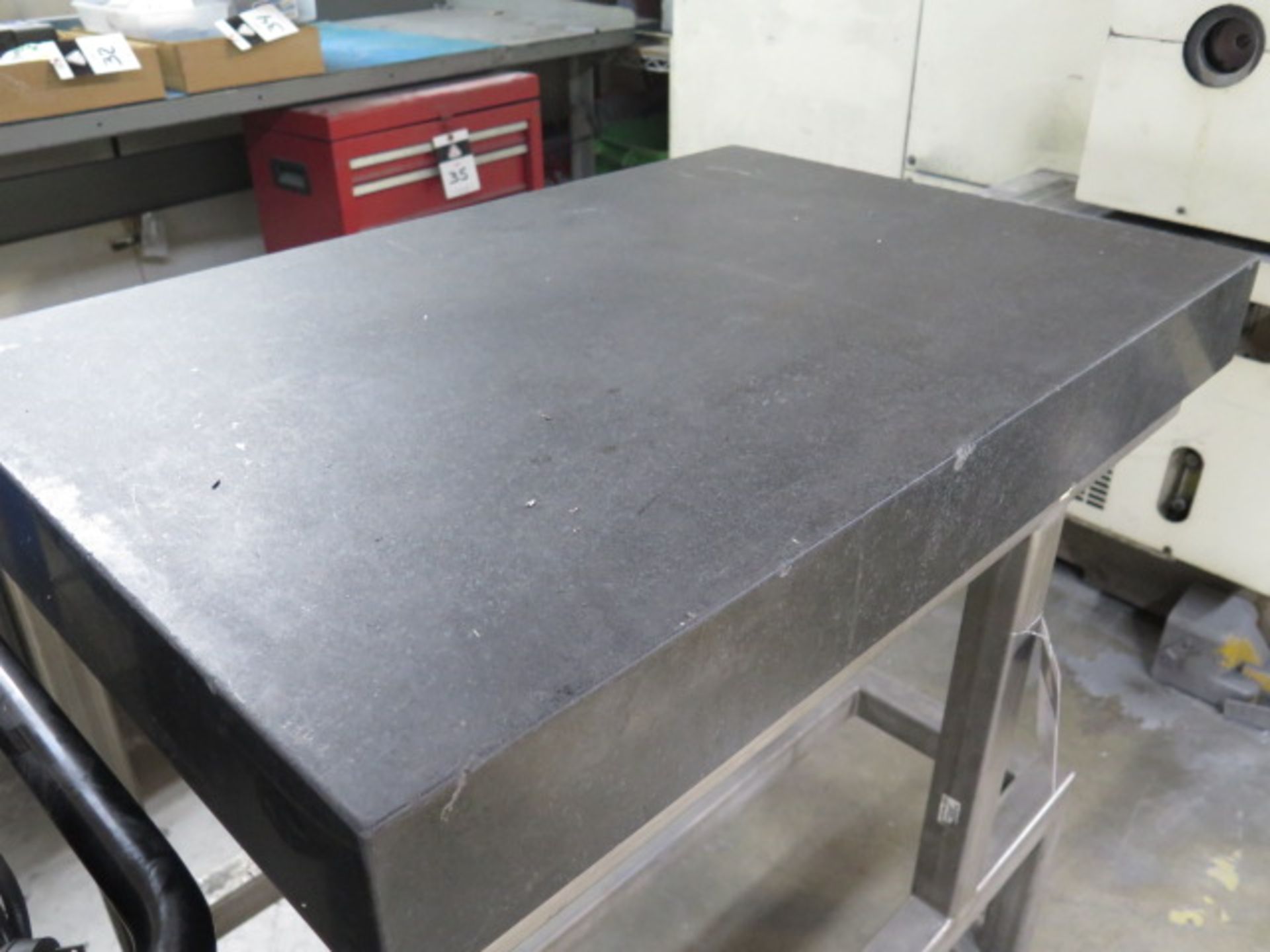 24” x 35” x 4” Granite Surface Plate w/ Stand (SOLD AS-IS - NO WARRANTY) - Image 4 of 4