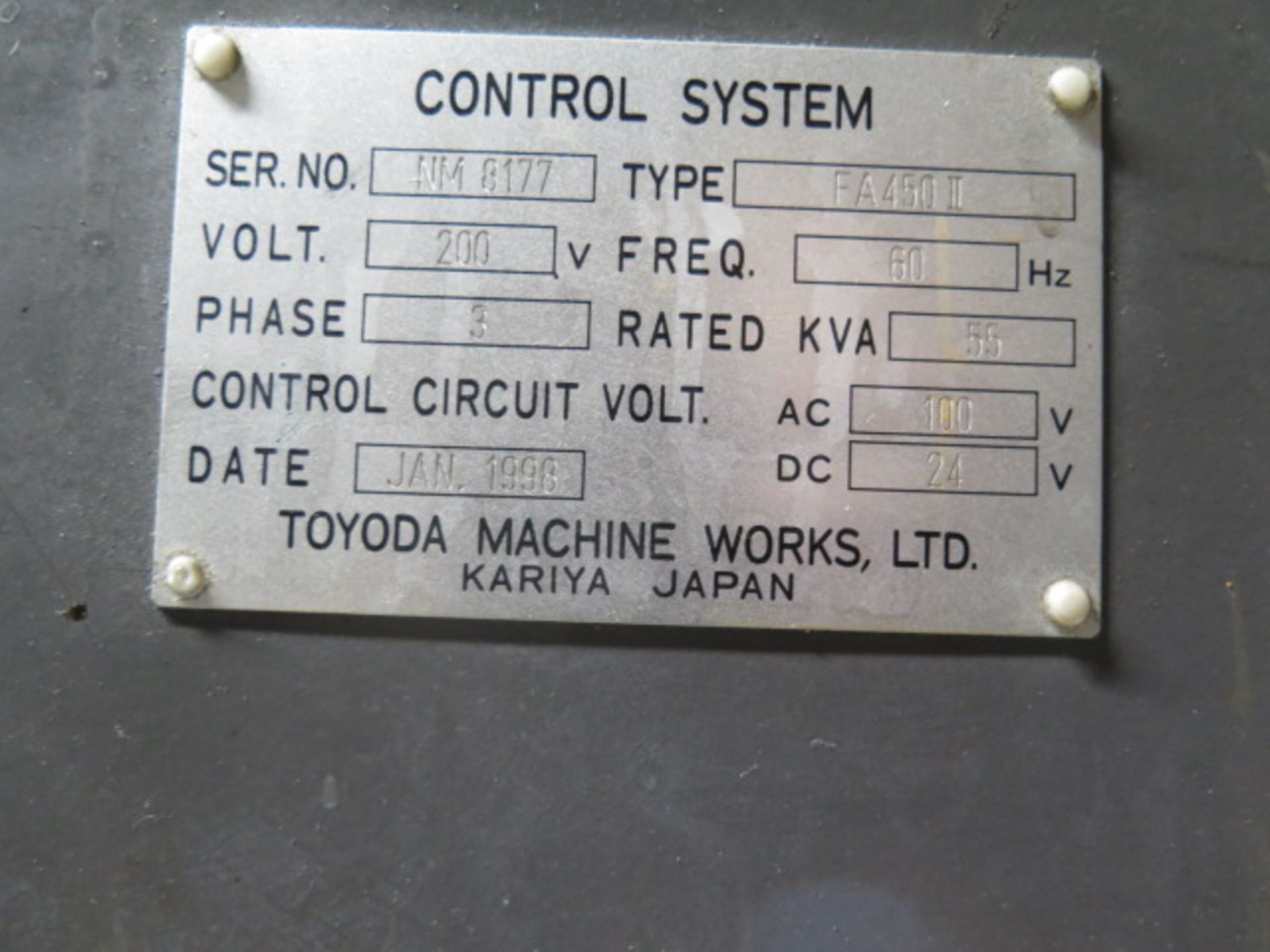 1998 Toyoda FA-450 II 2-Pallet 4-Axis CNC HMC s/n NM8177 w/ Fanuc Series 15-M, SOLD AS IS - Image 21 of 22