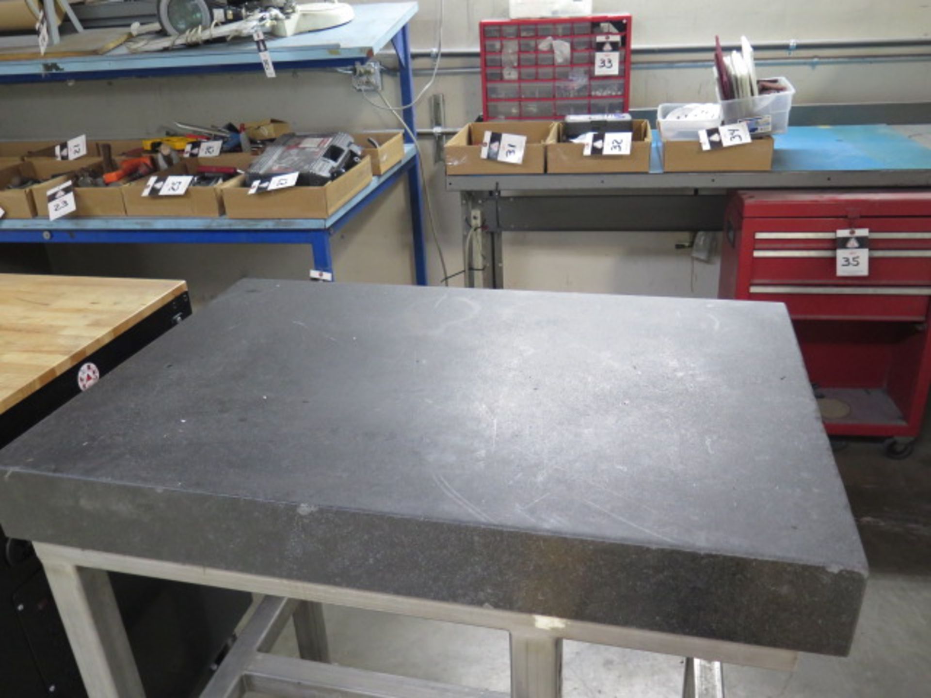 24” x 35” x 4” Granite Surface Plate w/ Stand (SOLD AS-IS - NO WARRANTY) - Image 3 of 4