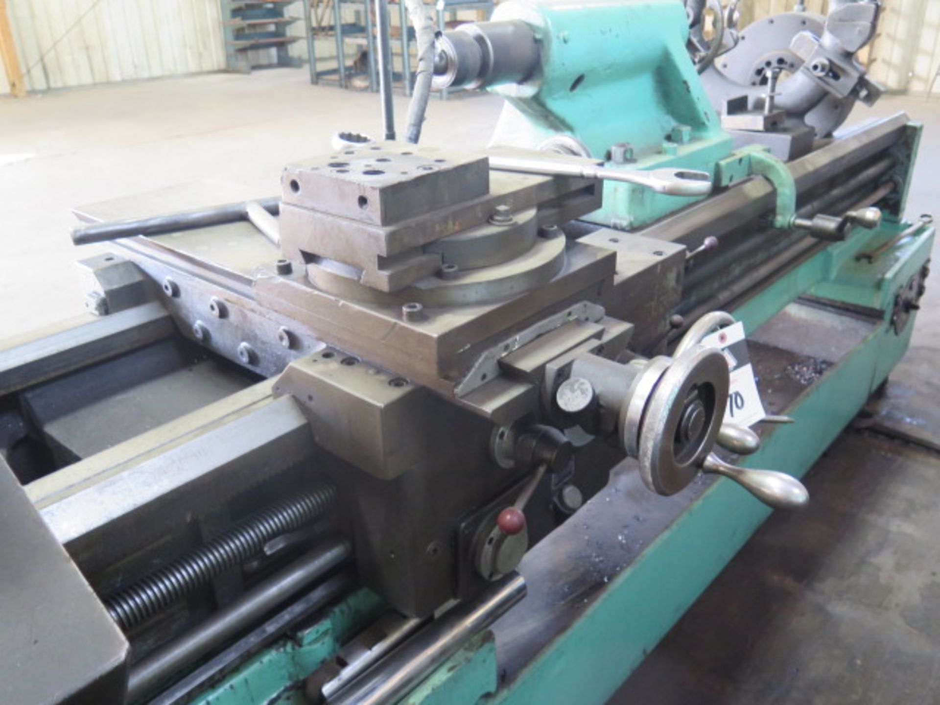 Cazeneuve HB725 26” x 154” Geared Bed Lathe w/ 3 1/8” Thru Spindle, Inch/mm Threading, SOLD AS SI - Image 10 of 13