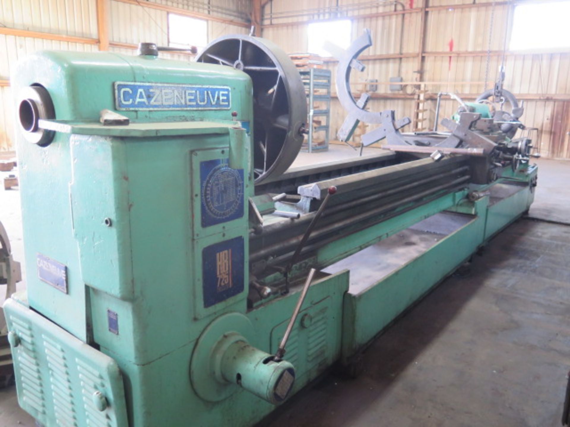 Cazeneuve HB725 26” x 154” Geared Bed Lathe w/ 3 1/8” Thru Spindle, Inch/mm Threading, SOLD AS SI - Image 2 of 13