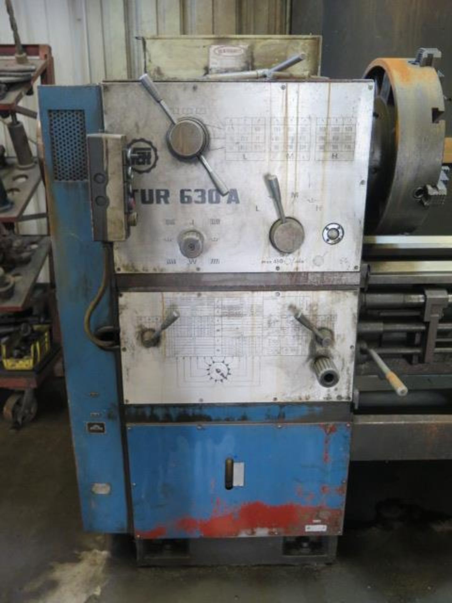 TUR 630A Big Bore Lathe s/n 60006 w/ 5 7/16” Thru Spindle Bore, 15-1400 RPM, Inch/mm, SOLD AS IS - Image 3 of 12