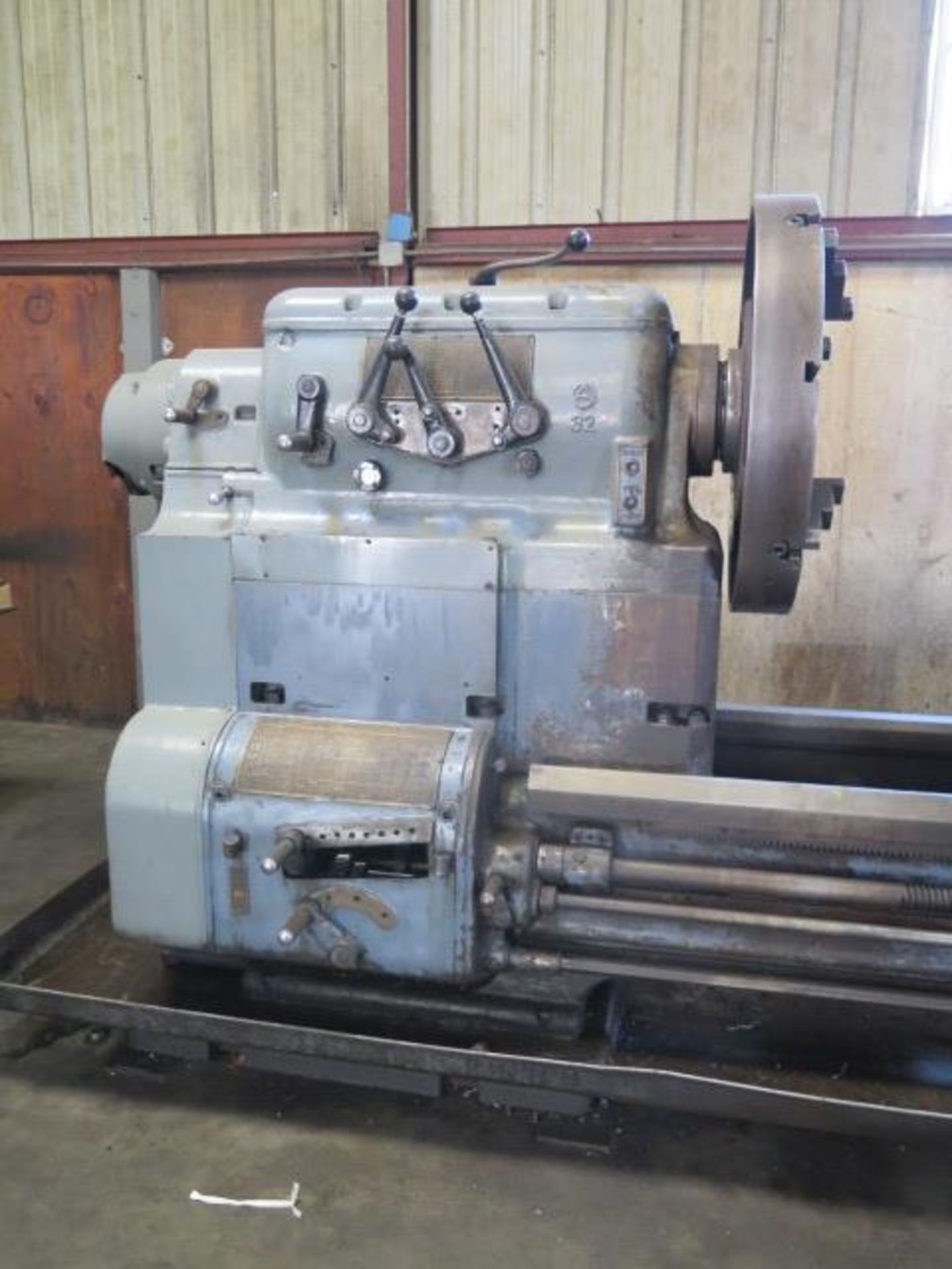 Axelson 32 48” x 168” Geared Head Lathe s/n 1644 w/ 16” Extension, 6-555 RPM, Inch Thrd, SOLD AS IS - Image 3 of 21