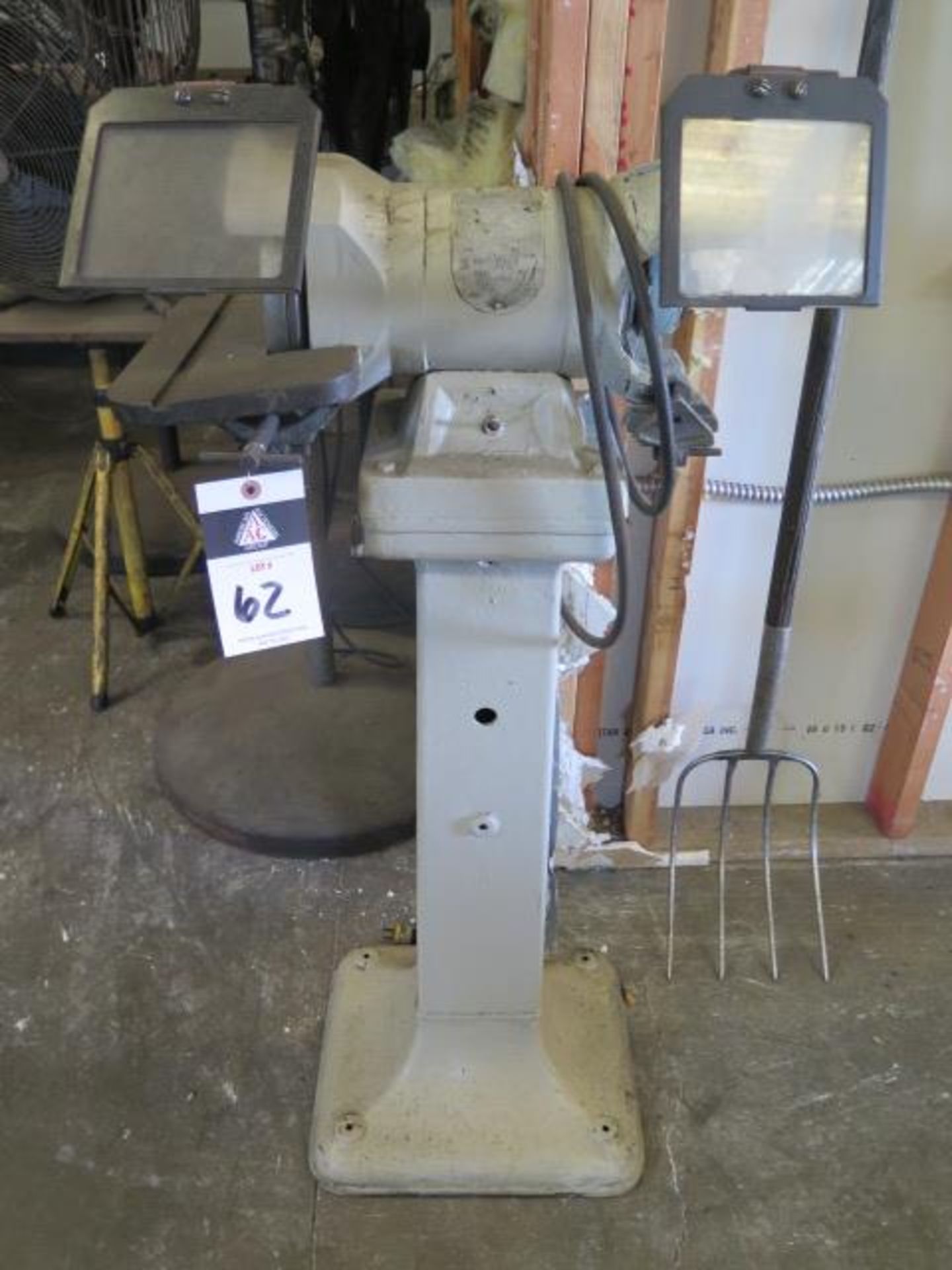 Pedestal Carbide Tool Grinder (SOLD AS-IS - NO WARRANTY)