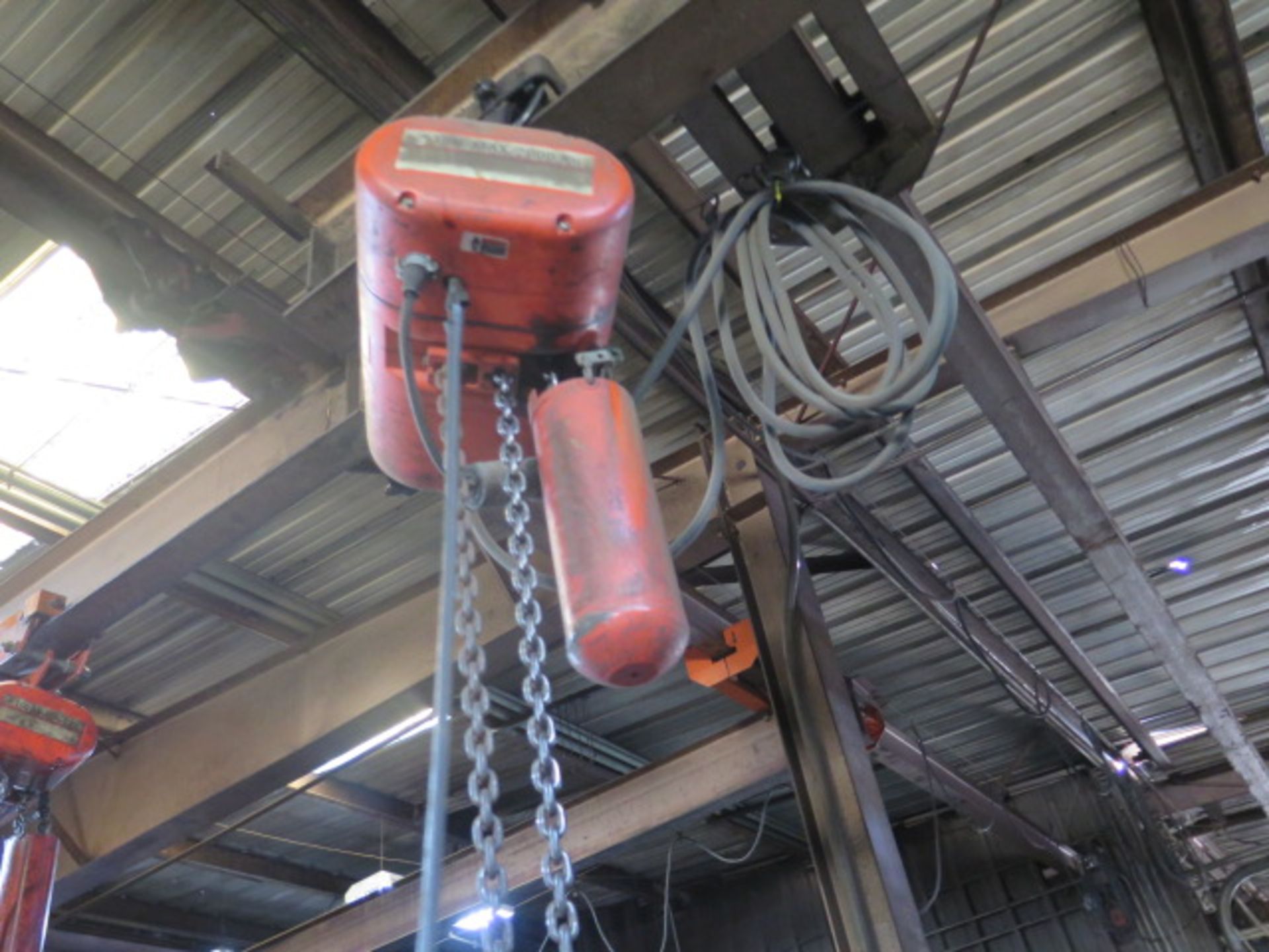 CM 2-Ton Electric Hoist w/ Trolly (NO BRIDGE) (SOLD AS-IS - NO WARRANTY)