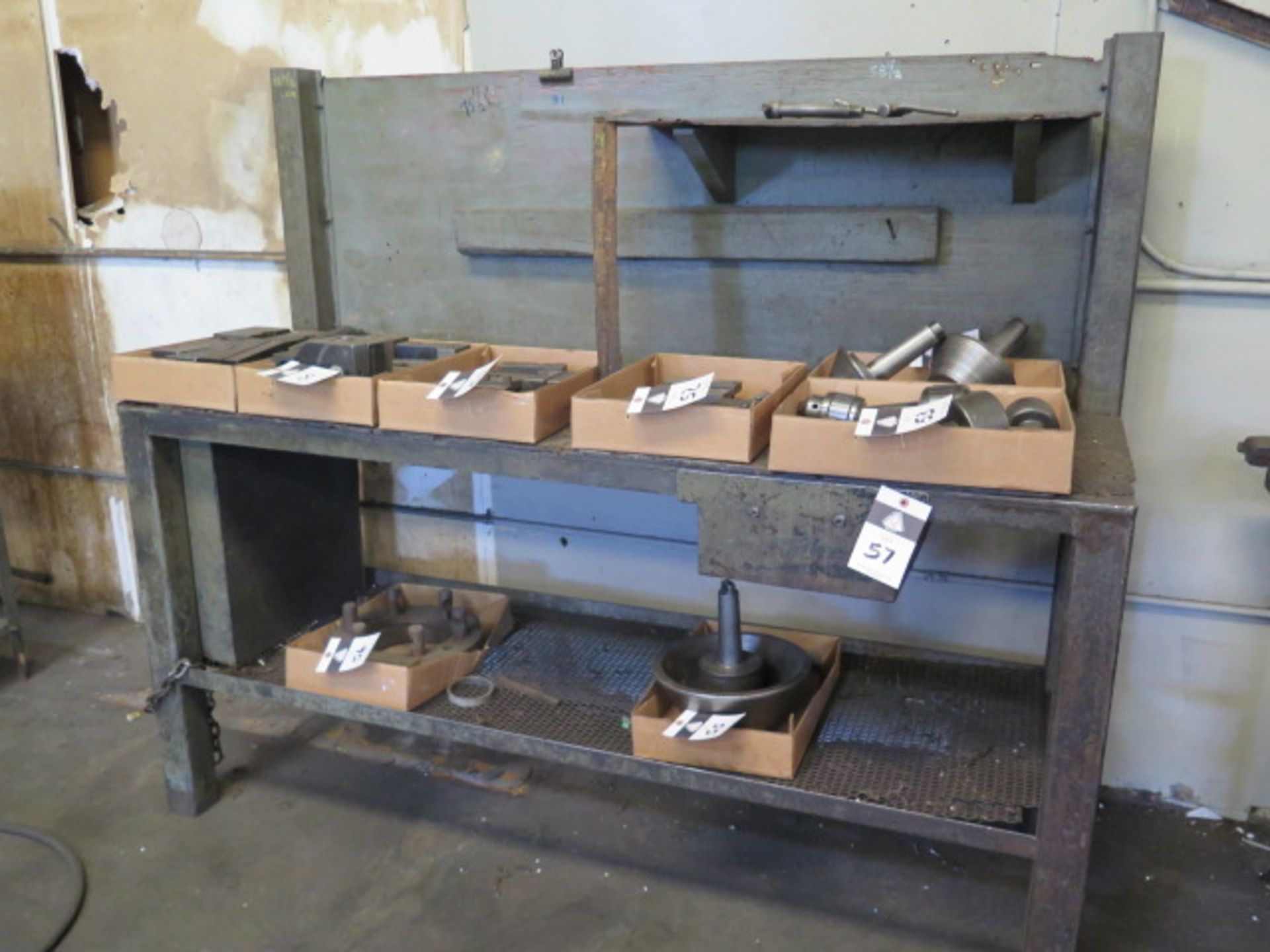 Steel Work Bench and Shipping Desk (SOLD AS-IS - NO WARRANTY)