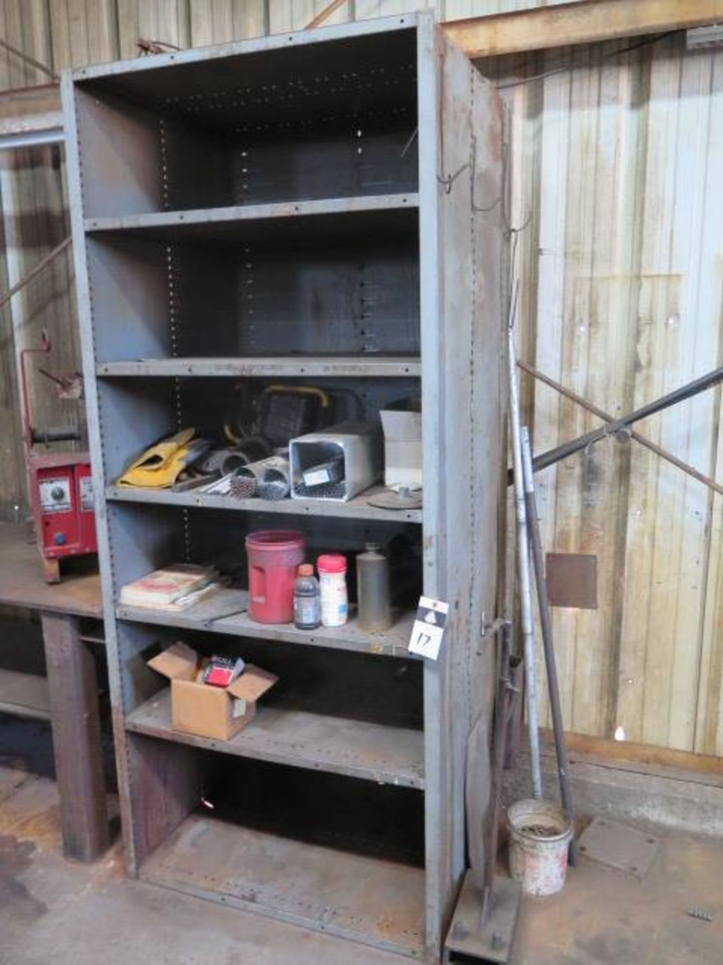 Steel Shelf w/ Welding Rod and MiscWelding Torch Cart (SOLD AS-IS - NO WARRANTY)