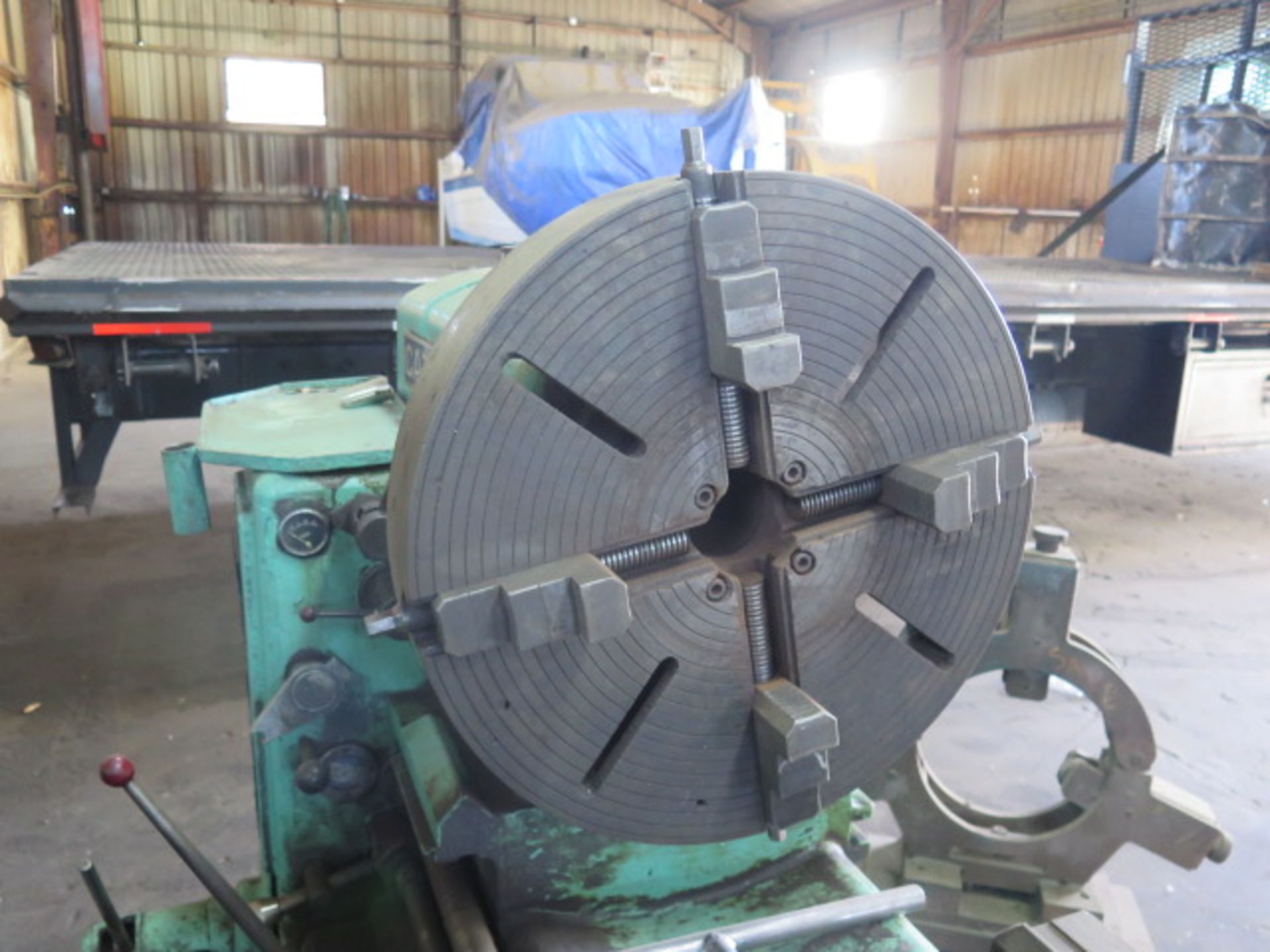 Cazeneuve HB725 26” x 154” Geared Bed Lathe w/ 3 1/8” Thru Spindle, Inch/mm Threading, SOLD AS SI - Image 4 of 13