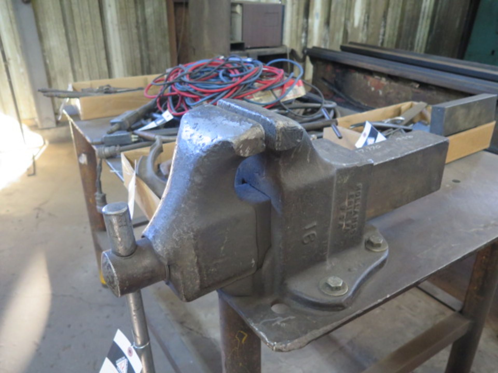 Holland 6" Bench Vise w/ 38" x 60" x 1/2" Steel Welding Table (SOLD AS-IS - NO WARRANTY) - Image 3 of 4