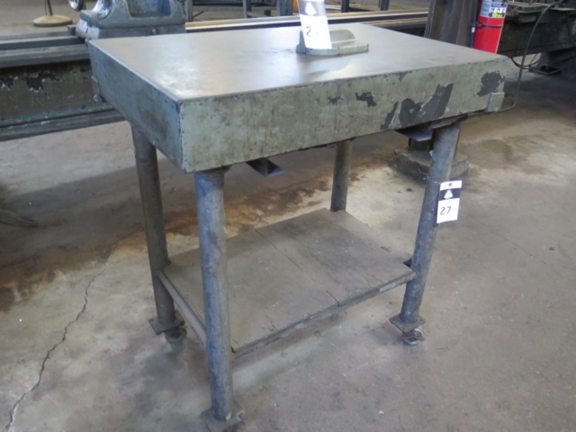 24” x 36” x 5” Granite Surface Plate w/ Rolling Stand (SOLD AS-IS - NO WARRANTY) - Image 2 of 4