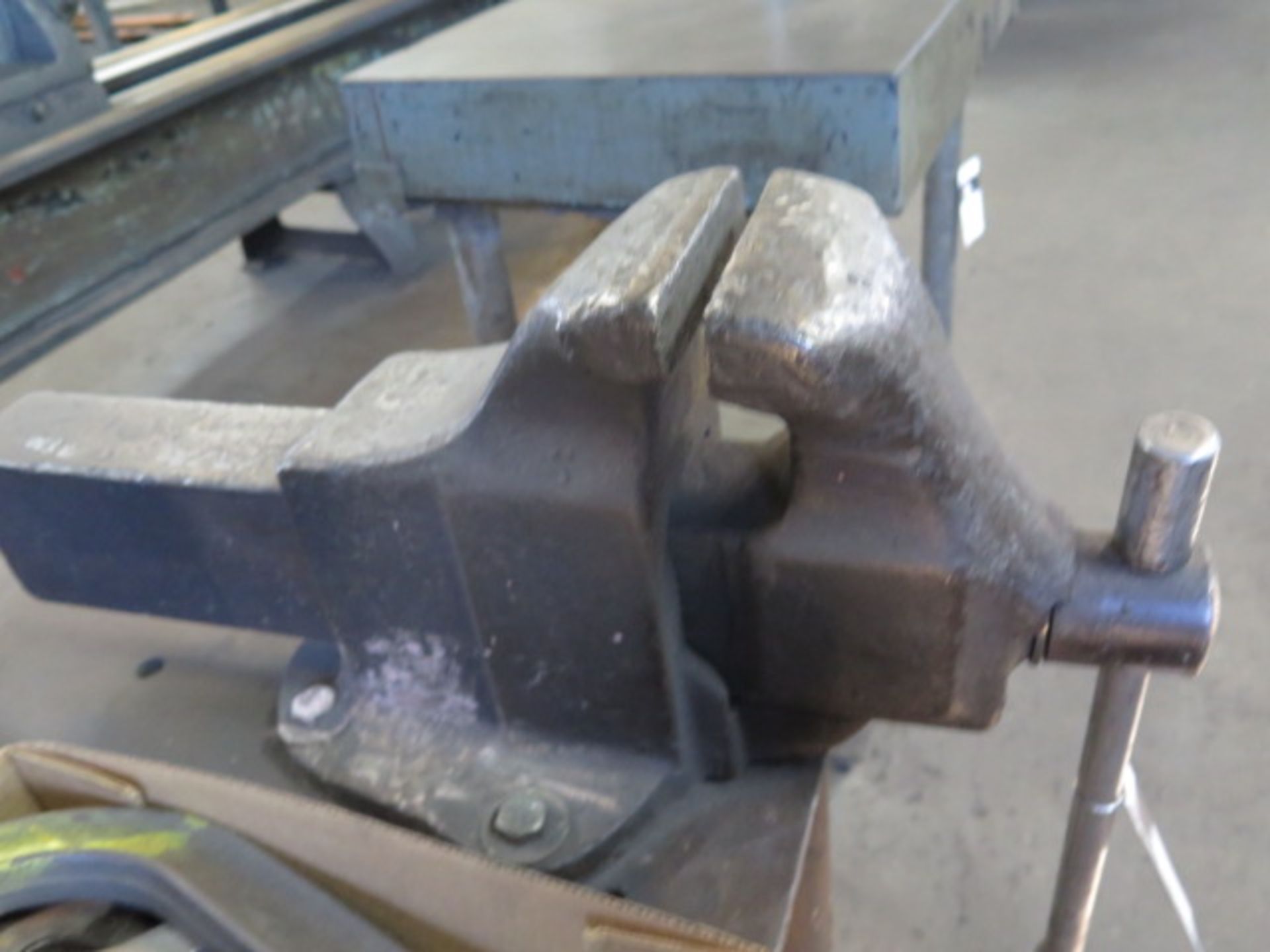 Holland 6" Bench Vise w/ 38" x 60" x 1/2" Steel Welding Table (SOLD AS-IS - NO WARRANTY) - Image 4 of 4