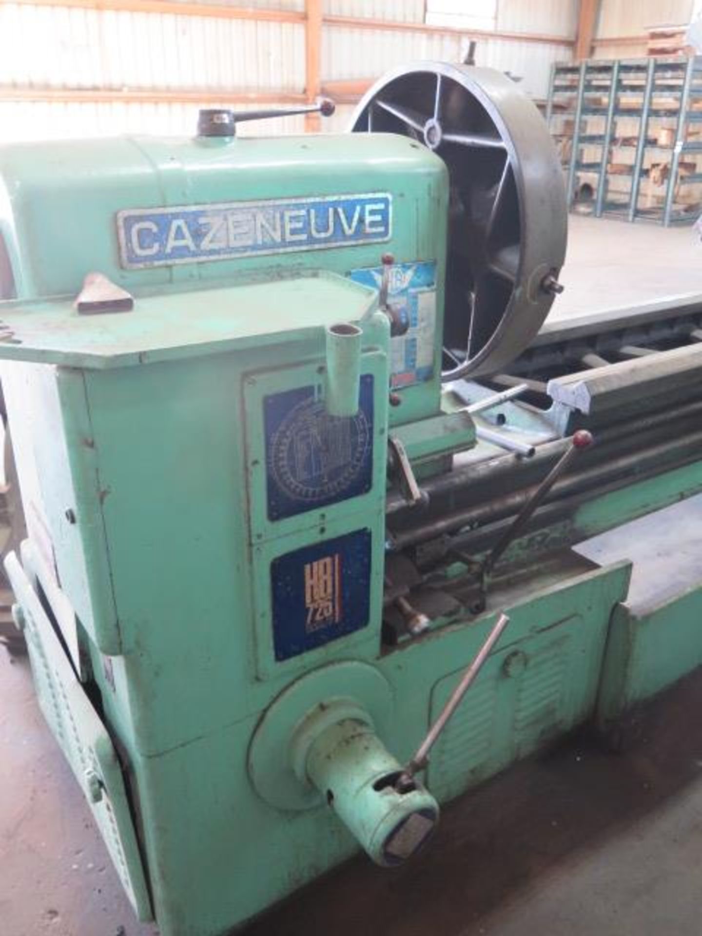 Cazeneuve HB725 26” x 154” Geared Bed Lathe w/ 3 1/8” Thru Spindle, Inch/mm Threading, SOLD AS SI - Image 3 of 13