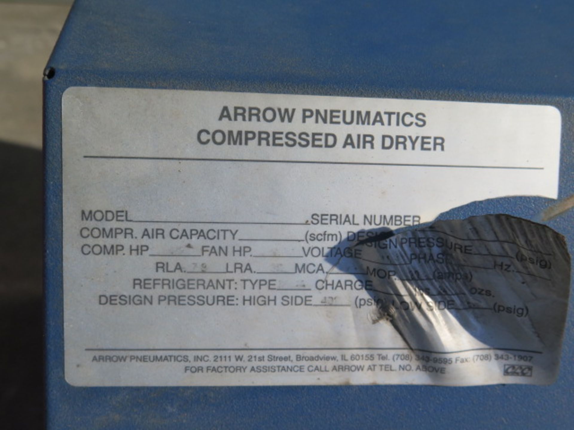 Arrow F-35 Series Refrigerated Air Dryer (SOLD AS-IS - NO WARRANTY) - Image 6 of 6