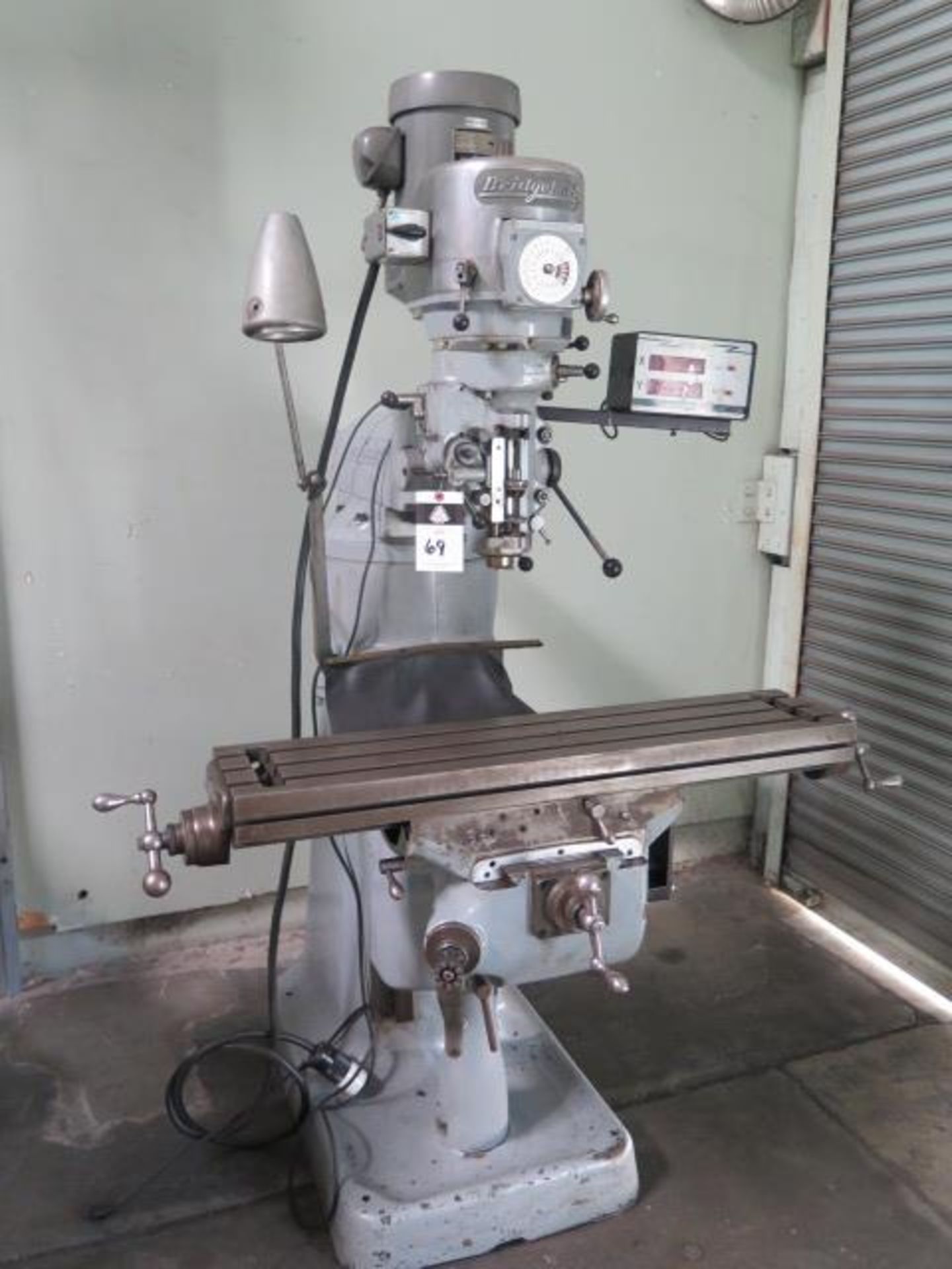 Bridgeport Vertical Mill s/n 151515 w/ Sterling DRO,1.5Hp Motor, 60-4200 Dial Change RPM, SOLD AS IS