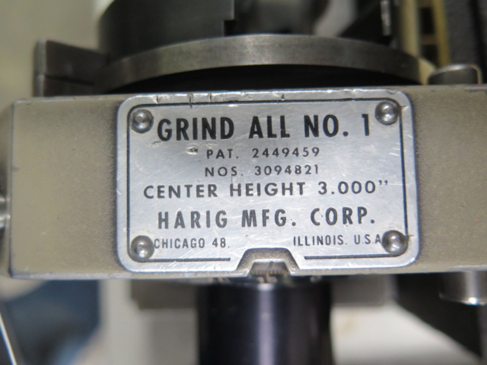 Harig Grind-All No.1 Rotary Grinding Fixture (SOLD AS-IS - NO WARRANTY) - Image 8 of 8