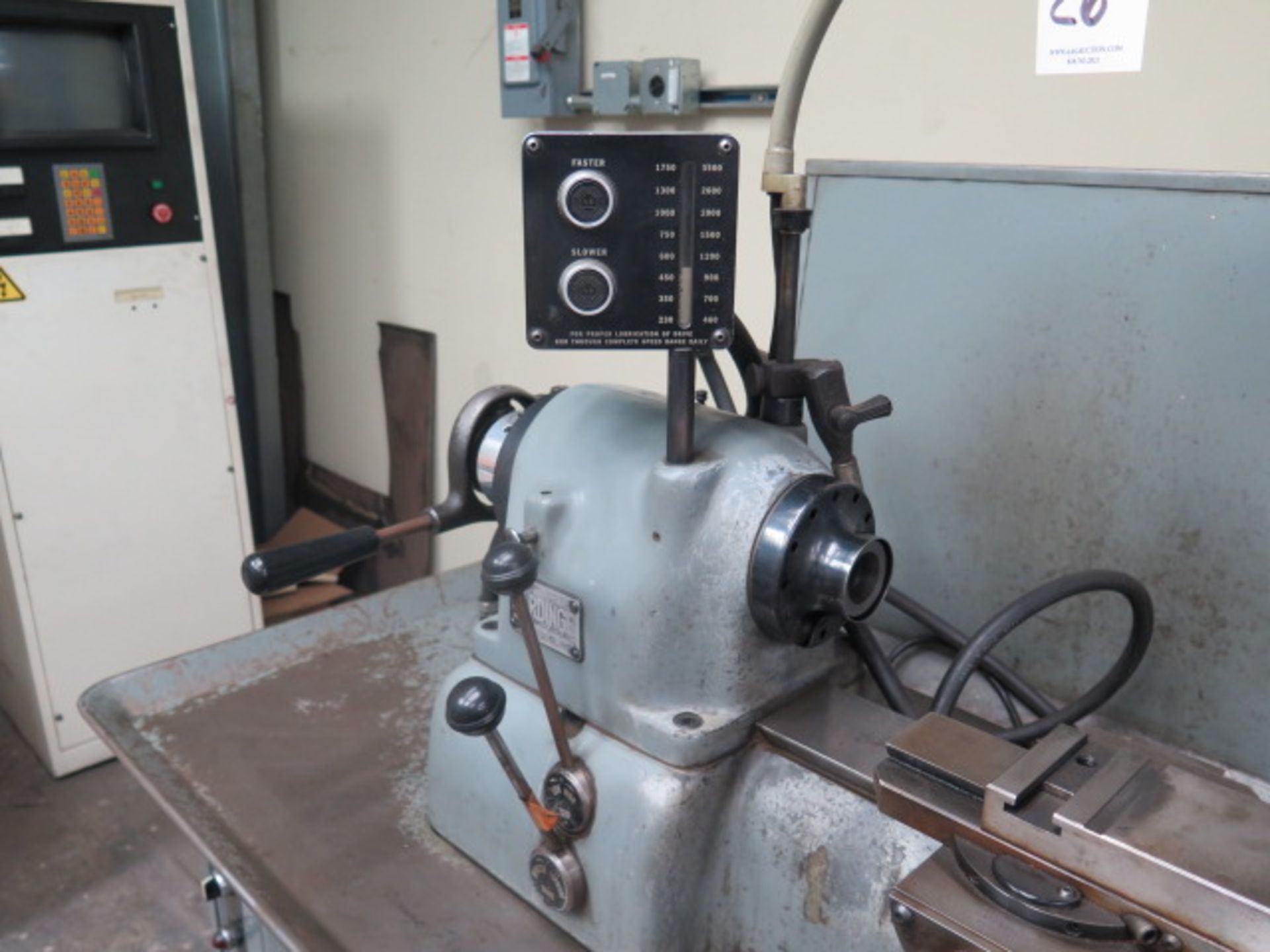 Hardinge DSM-59 Narrow Bed Second OP Lathe s/n DV-59-14302 w/ 230-3500 RPM, 5C Spindle, SOLD AS IS - Image 4 of 9