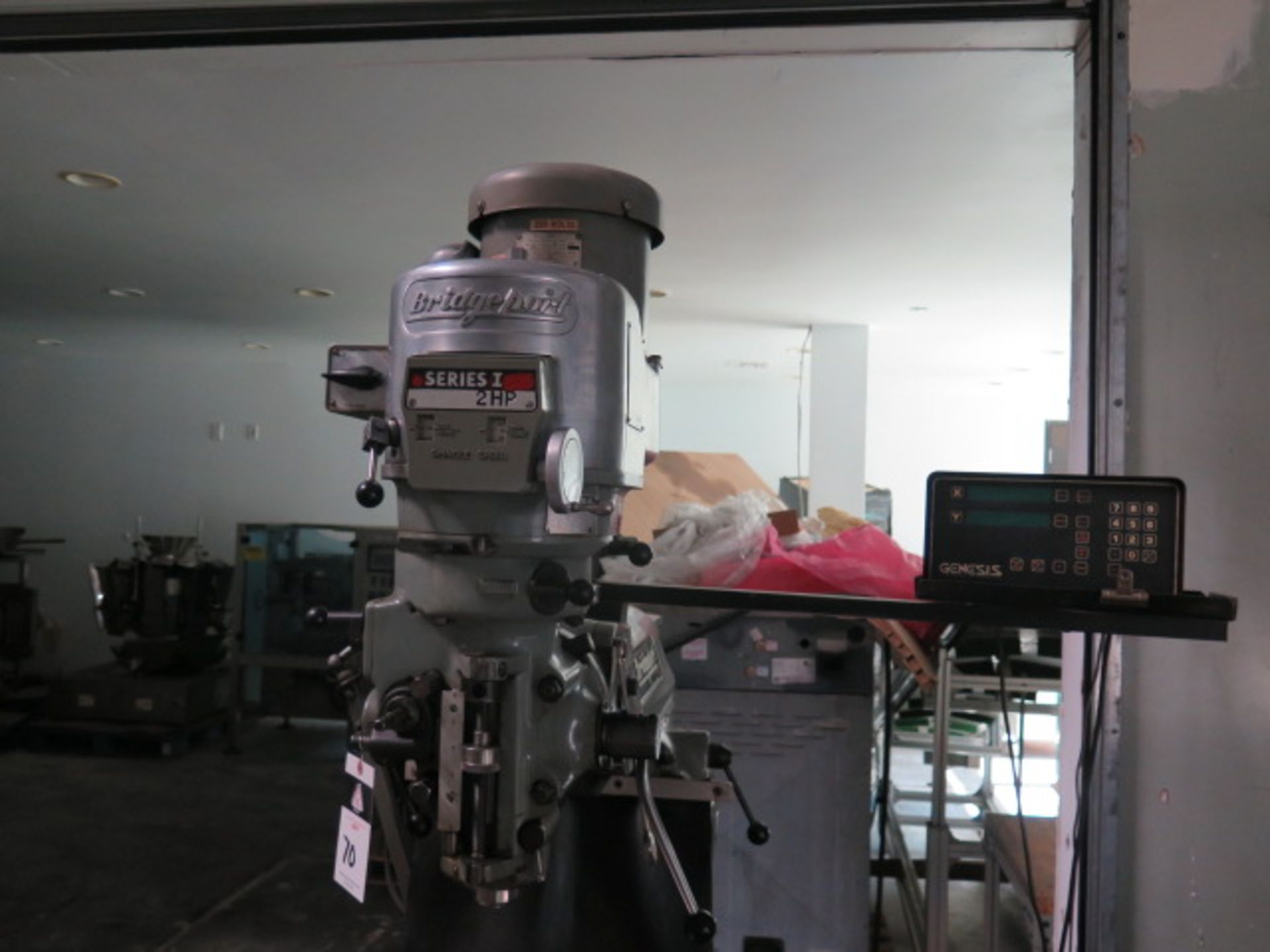 Bridgeport Series 1 –2Hp Vertical Mill s/n 235841 w/Genesis DRO, 60-4200 Dial Change RPM, SOLD AS IS - Image 4 of 10