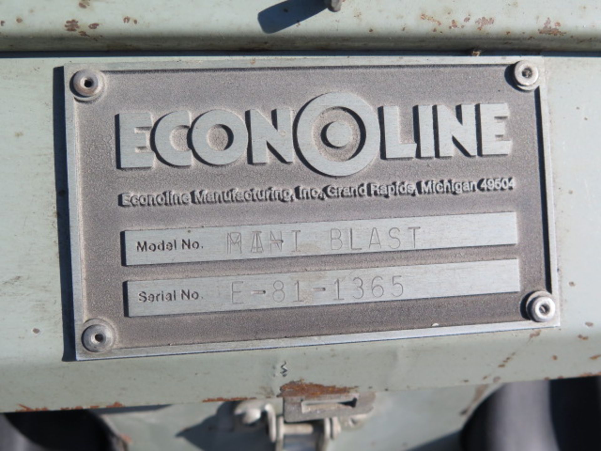 Econoline “Mini Blast” Dry Blast Cabinet (SOLD AS-IS - NO WARRANTY) - Image 8 of 8