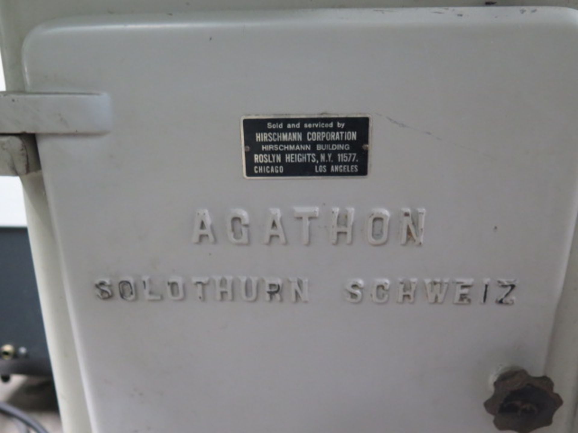 Agathon Type 175-A Tool and Cutter Grinder s/n 61246536 (SOLD AS-IS - NO WARRANTY) - Image 7 of 7