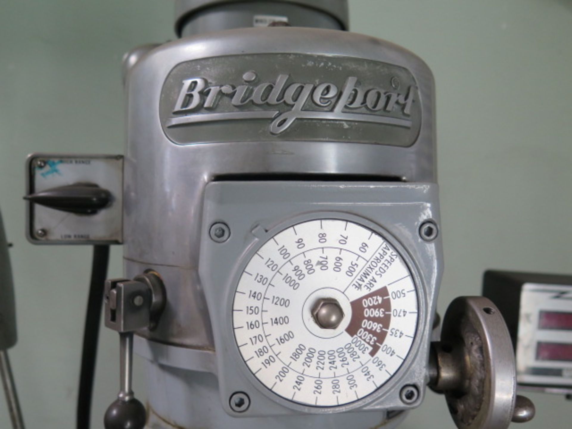 Bridgeport Vertical Mill s/n 151515 w/ Sterling DRO,1.5Hp Motor, 60-4200 Dial Change RPM, SOLD AS IS - Image 9 of 9