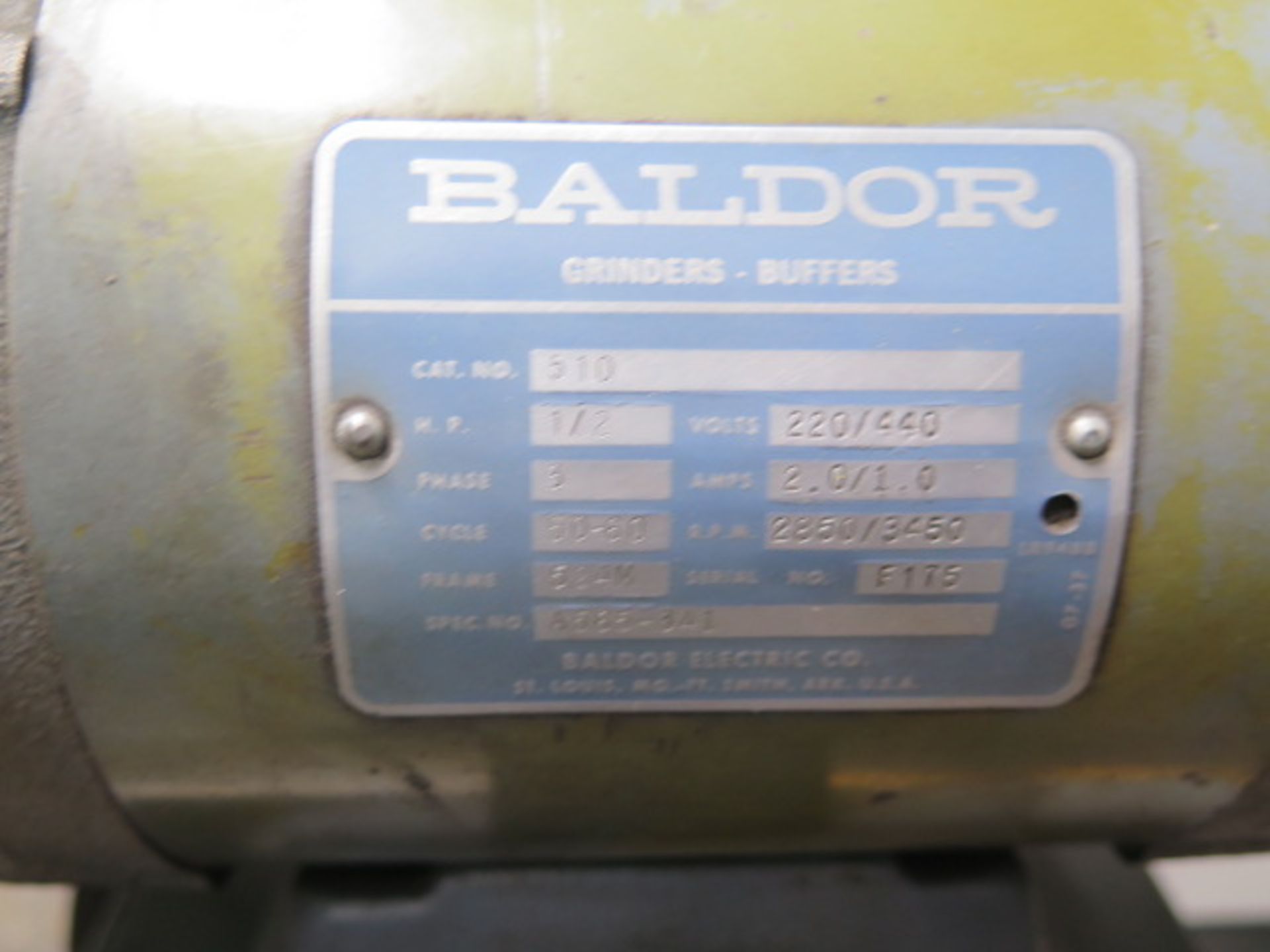 Baldor Pedestal Carbide Tool Grinder (SOLD AS-IS - NO WARRANTY) - Image 5 of 5