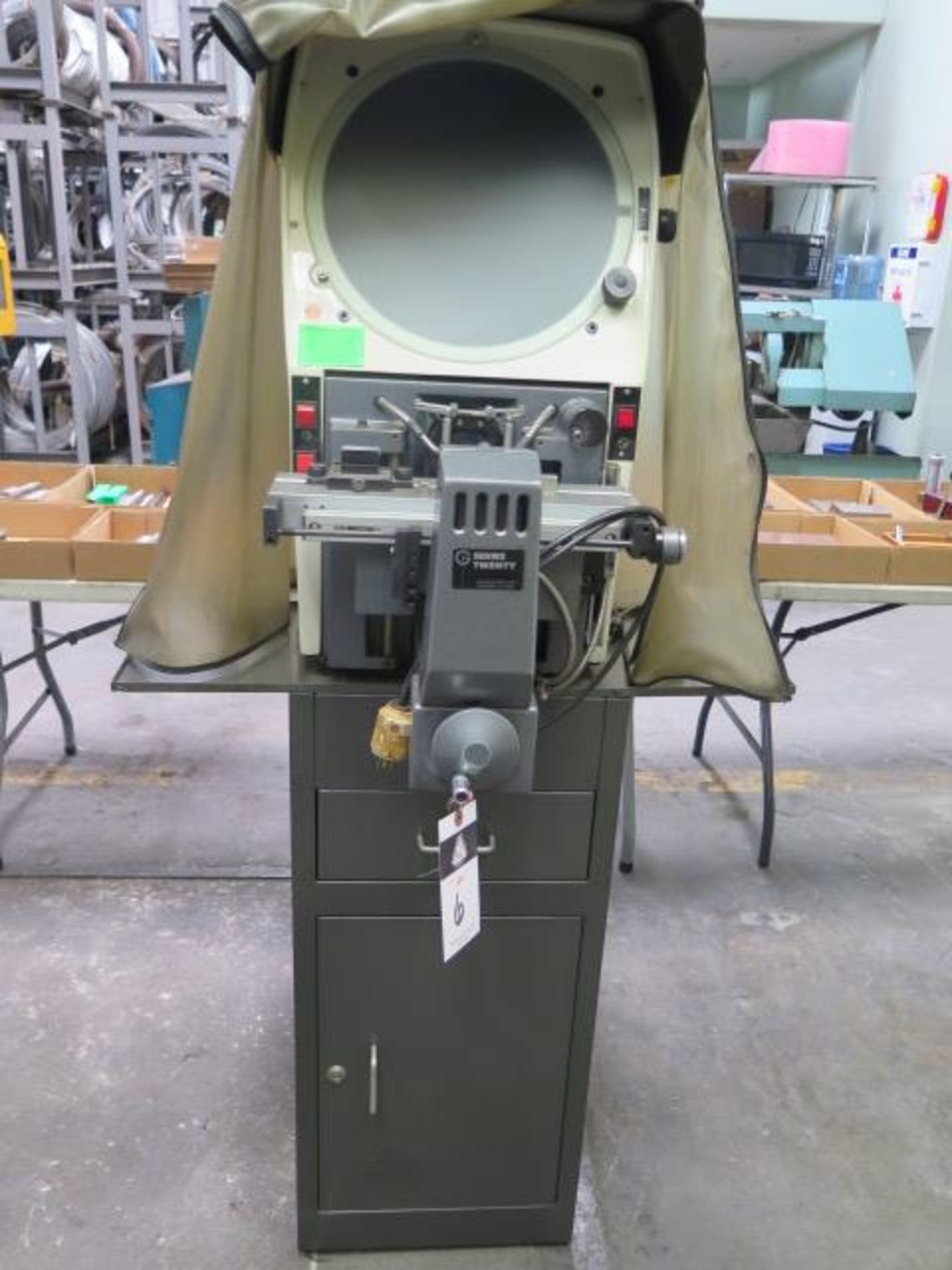 Gage Master mdl. 29GM4 13” Optical Comparator s/n 143473186 w/ J&L Metrology G1 Prog DRO, SOLD AS IS