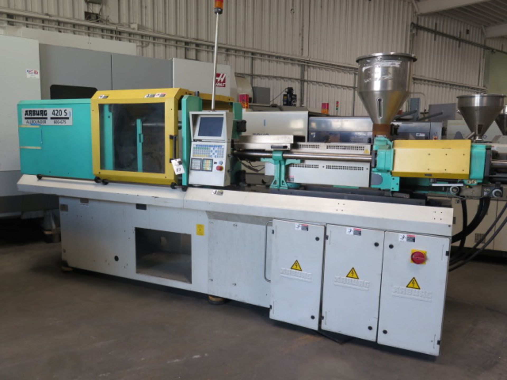 Arburg 420S Allrounder 600-675 67 CNC Ton Plastic Injection Molding Machine s/n 176654, SOLD AS IS