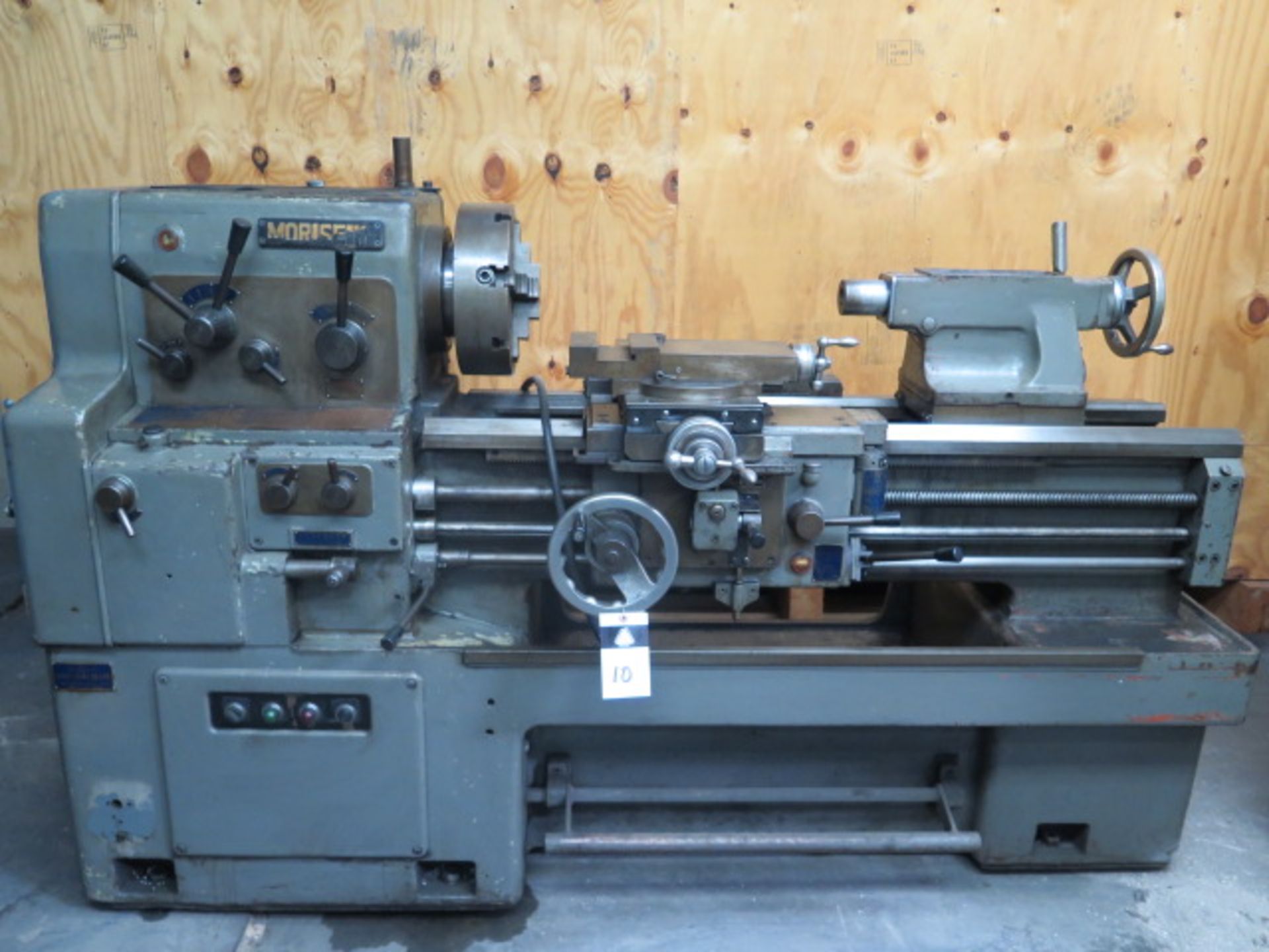 Mori Seiki MS-850 17” x 36” Geared Head Lathe s/n 6265 w/ 32-1800 RPM, Inch Threading, SOLD AS IS