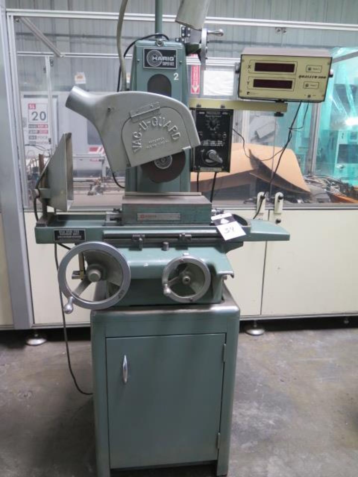 Harig Super 612 6” x 12” Surface Grinder w/ QMS Quality 200 DRO, Hitachi 6” x 12” Fine, SOLD AS IS